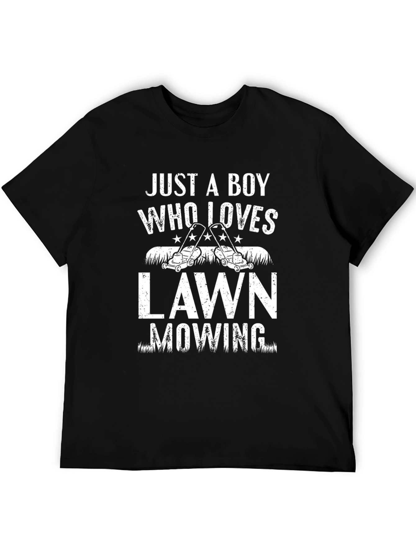 Just a Boy Who Loves Lawn Mowing T-Shirt