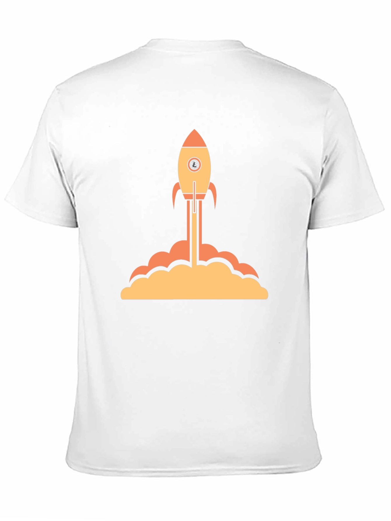 Rocket Launch Graphic Tee - Black Cotton T-Shirt