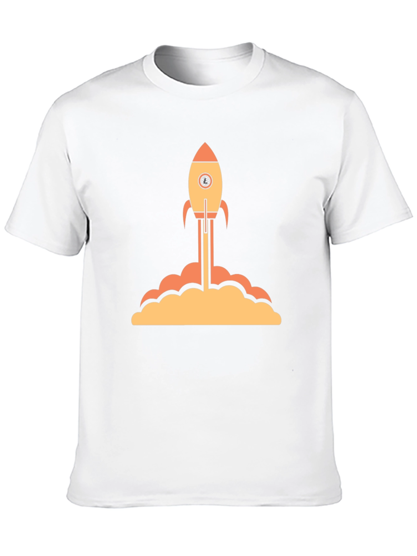 Rocket Launch Graphic Tee - Black Cotton T-Shirt