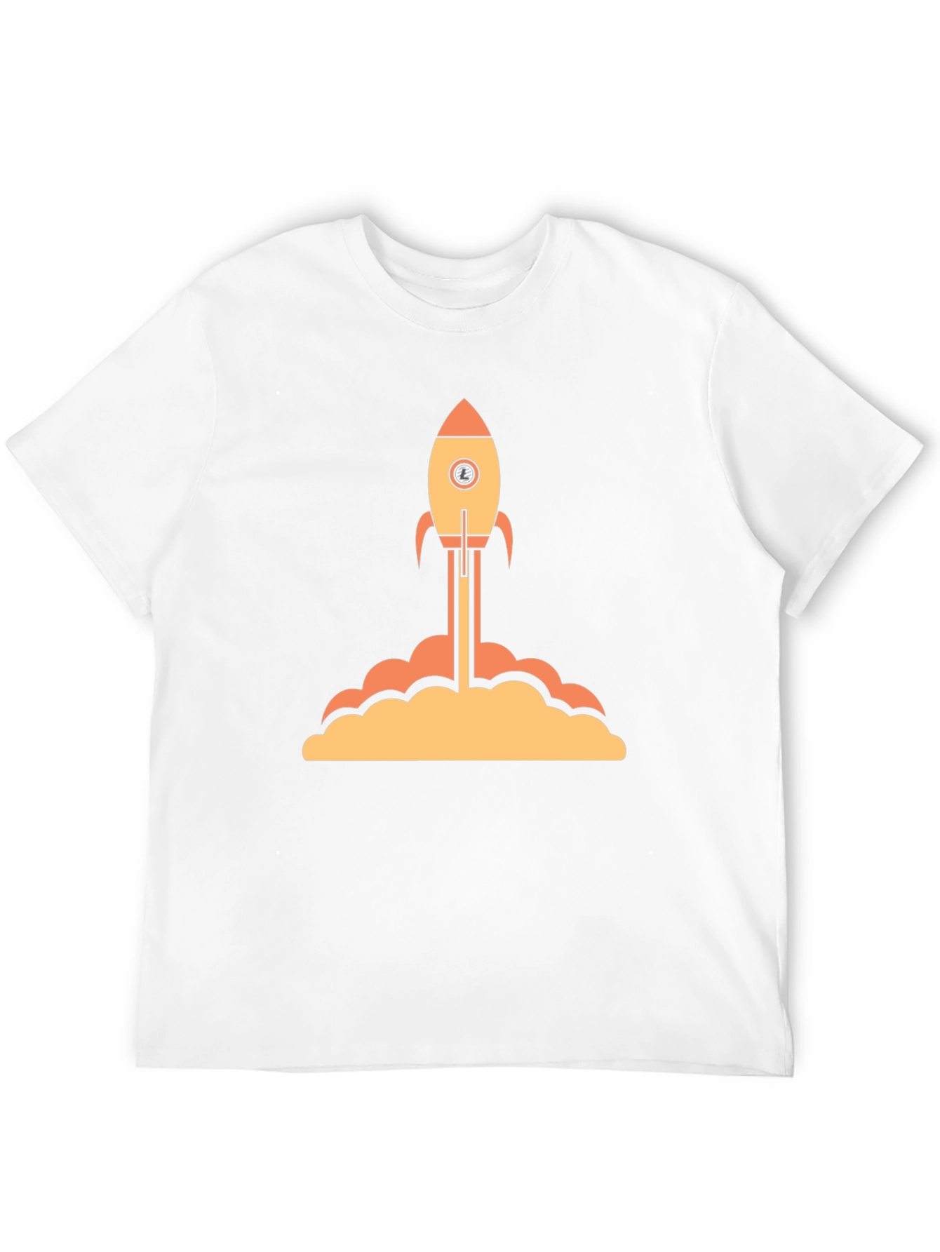 Rocket Launch Graphic Tee - Black Cotton T-Shirt
