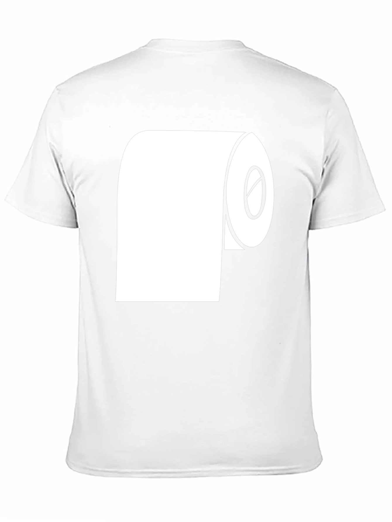 Funny Toilet Paper Roll Graphic T-Shirt