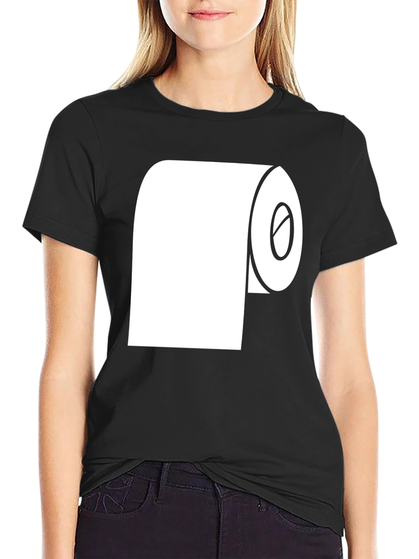 Funny Toilet Paper Roll Graphic T-Shirt
