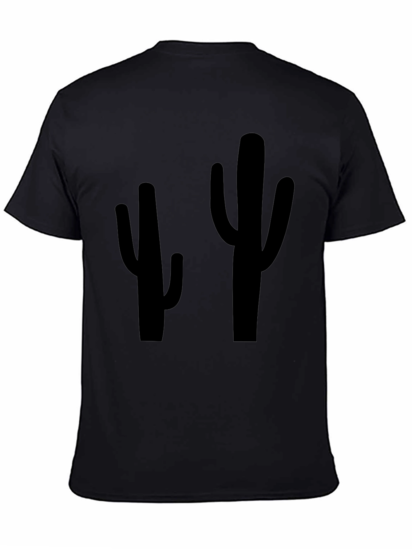 Cactus Graphic Tee - Black Casual Shirt