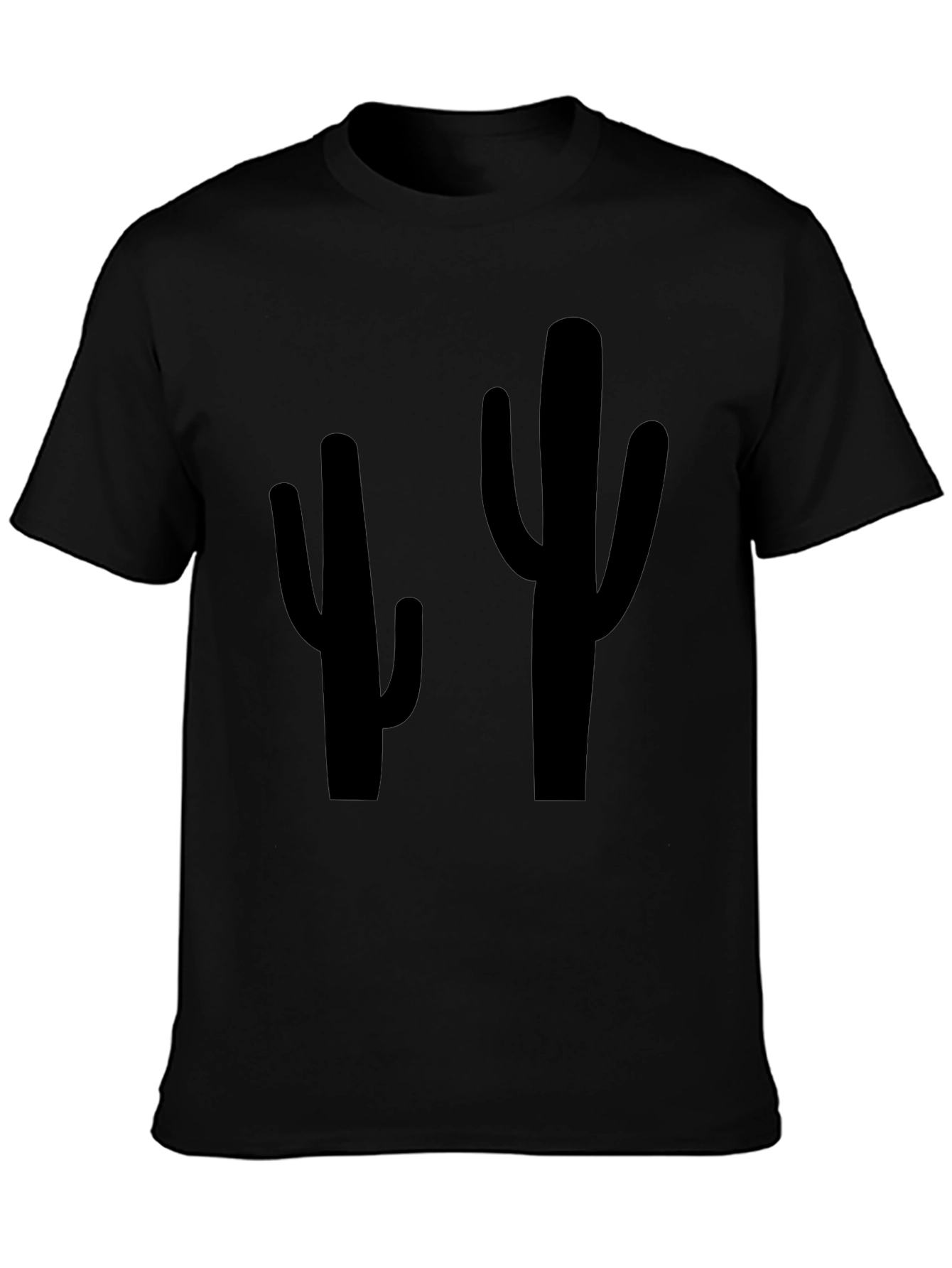 Cactus Graphic Tee - Black Casual Shirt