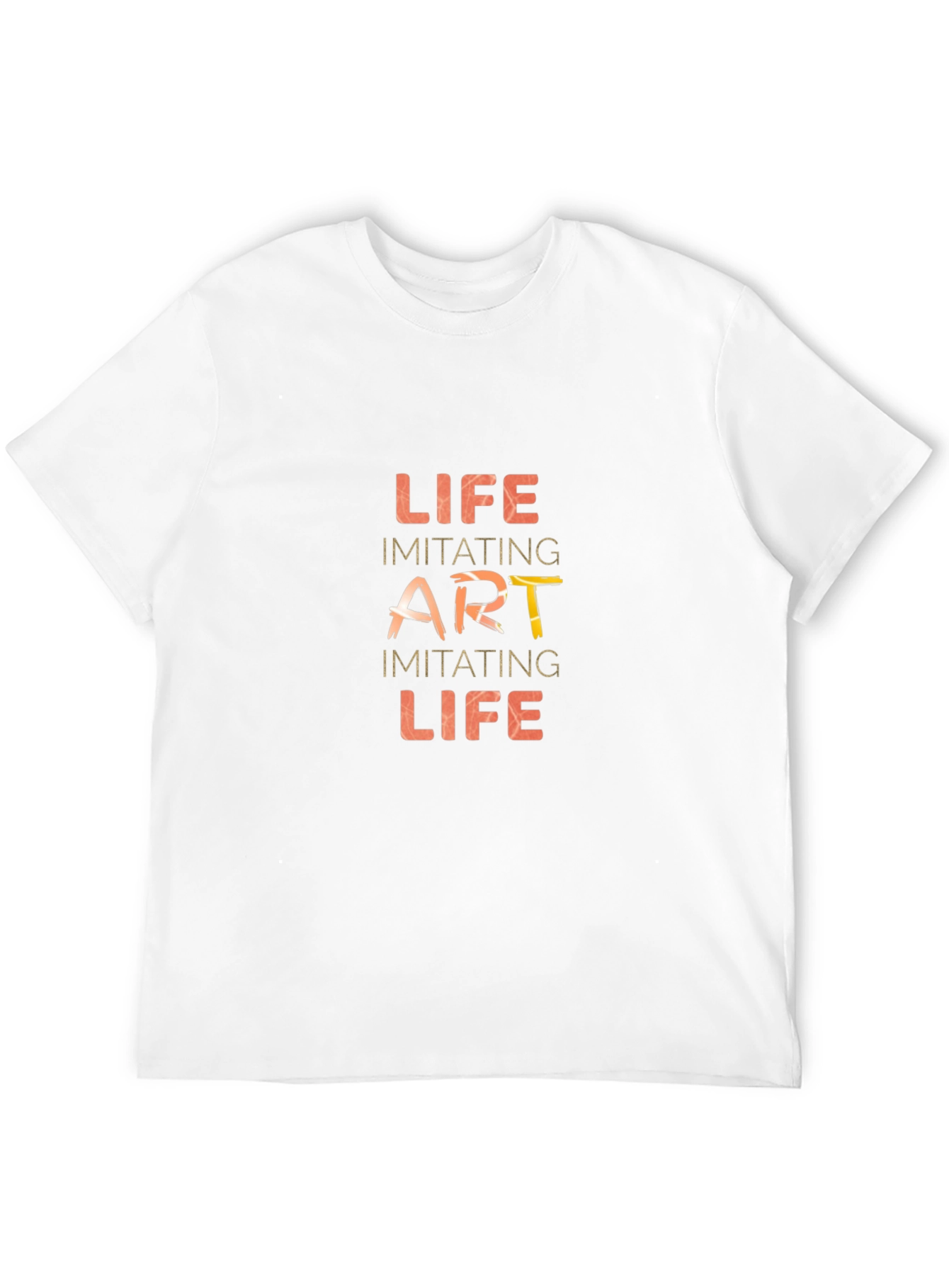 Life Imitating Art Black T-Shirt