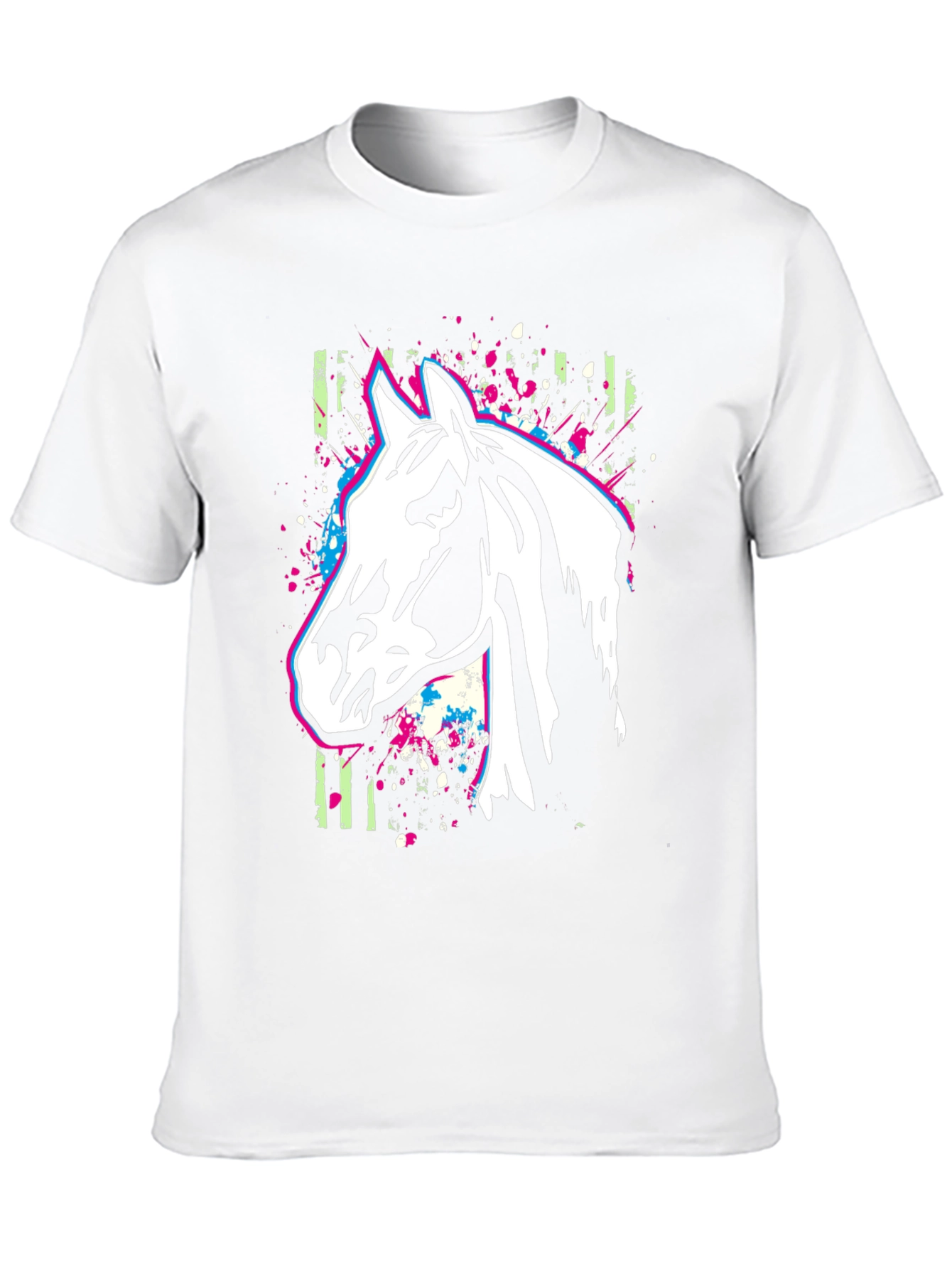 Horse Graphic T-Shirt - Stylish Animal Print Tee