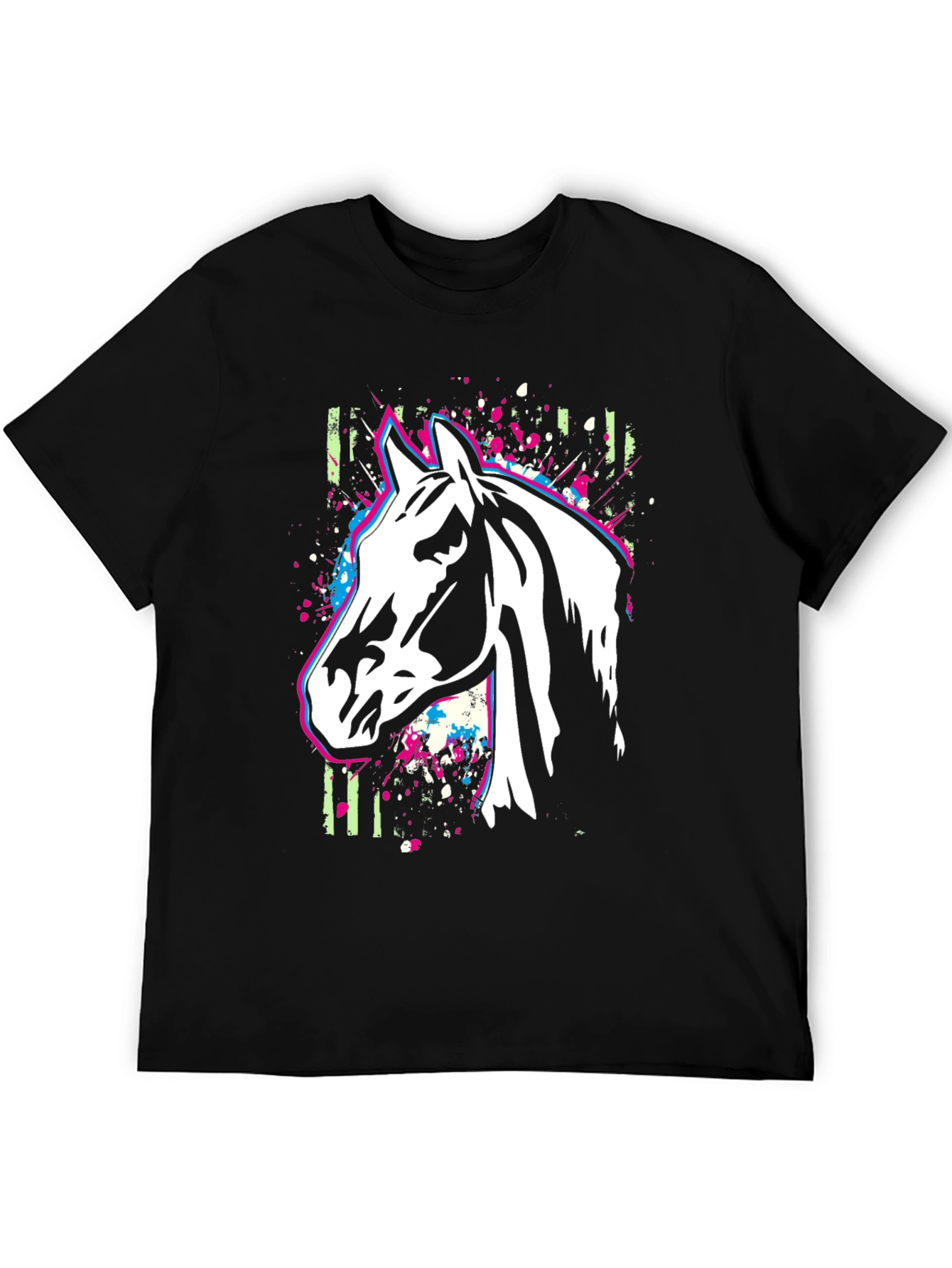 Horse Graphic T-Shirt - Stylish Animal Print Tee