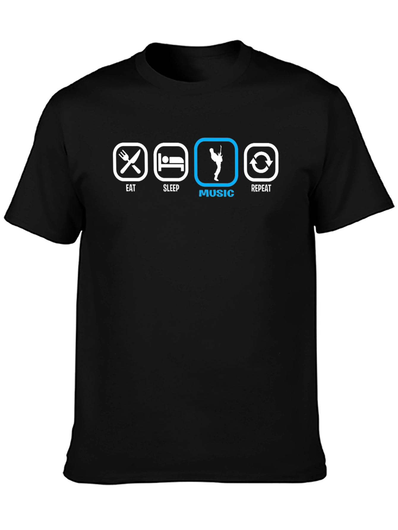 Eat Sleep Music Repeat T-Shirt - Musicians Life