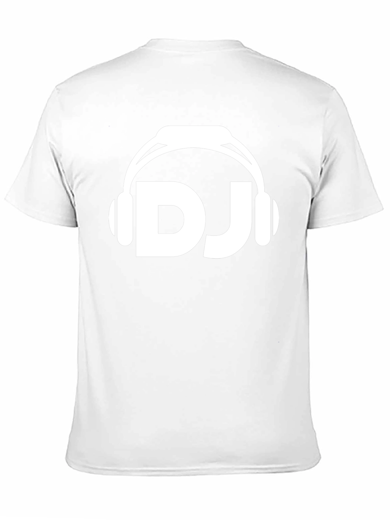 DJ Headphones Graphic Tee - Black Cotton T-Shirt