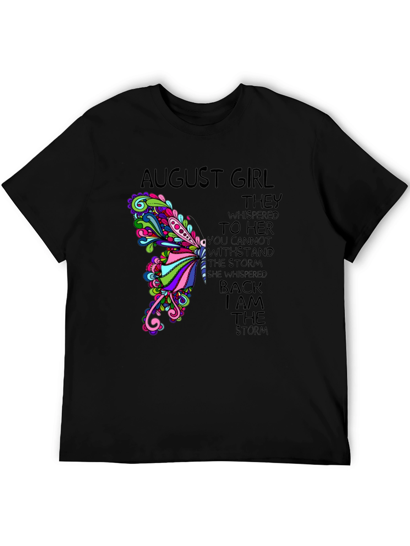 August Girl Storm T-Shirt - Womens Birthday Gift