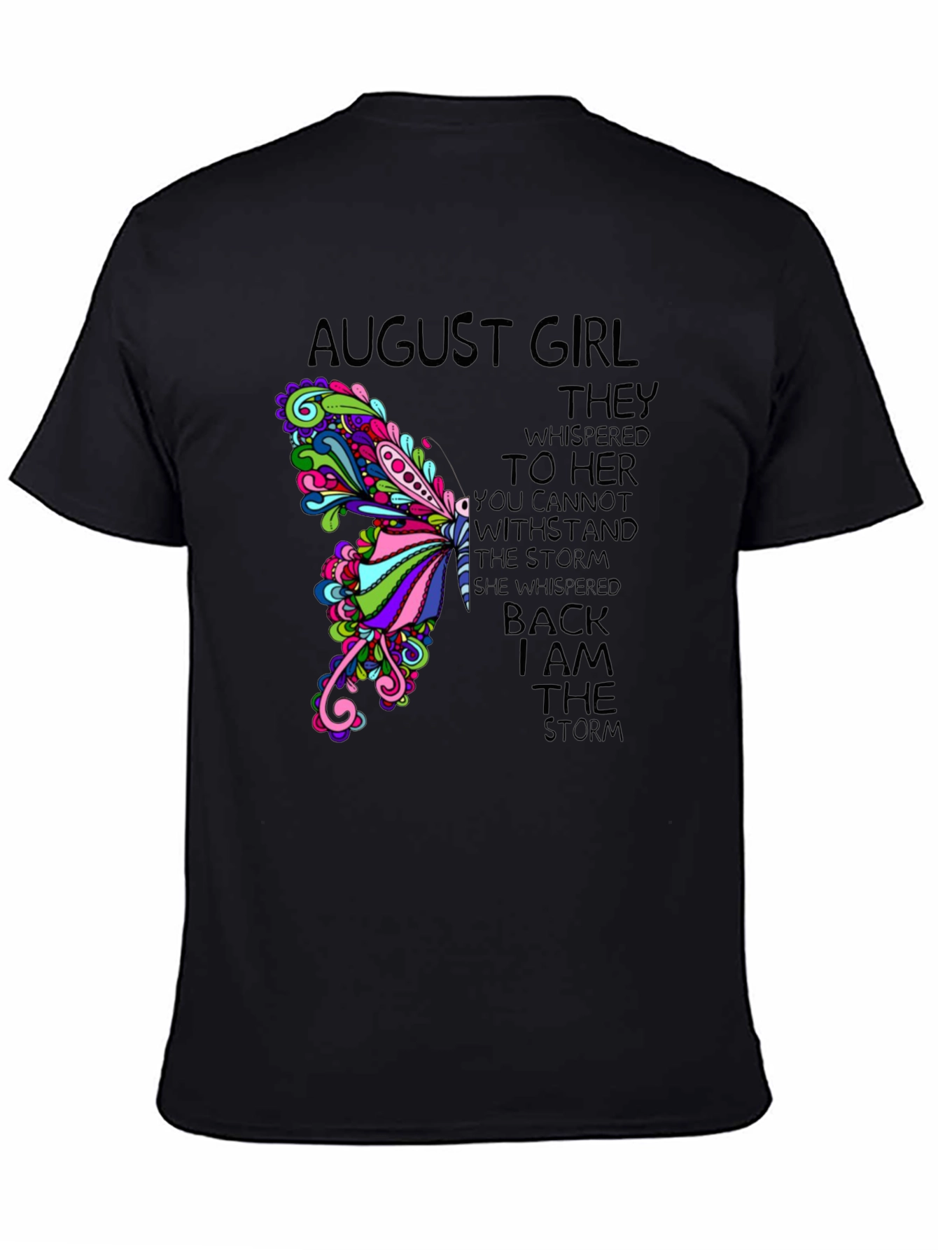 August Girl Storm T-Shirt - Womens Birthday Gift