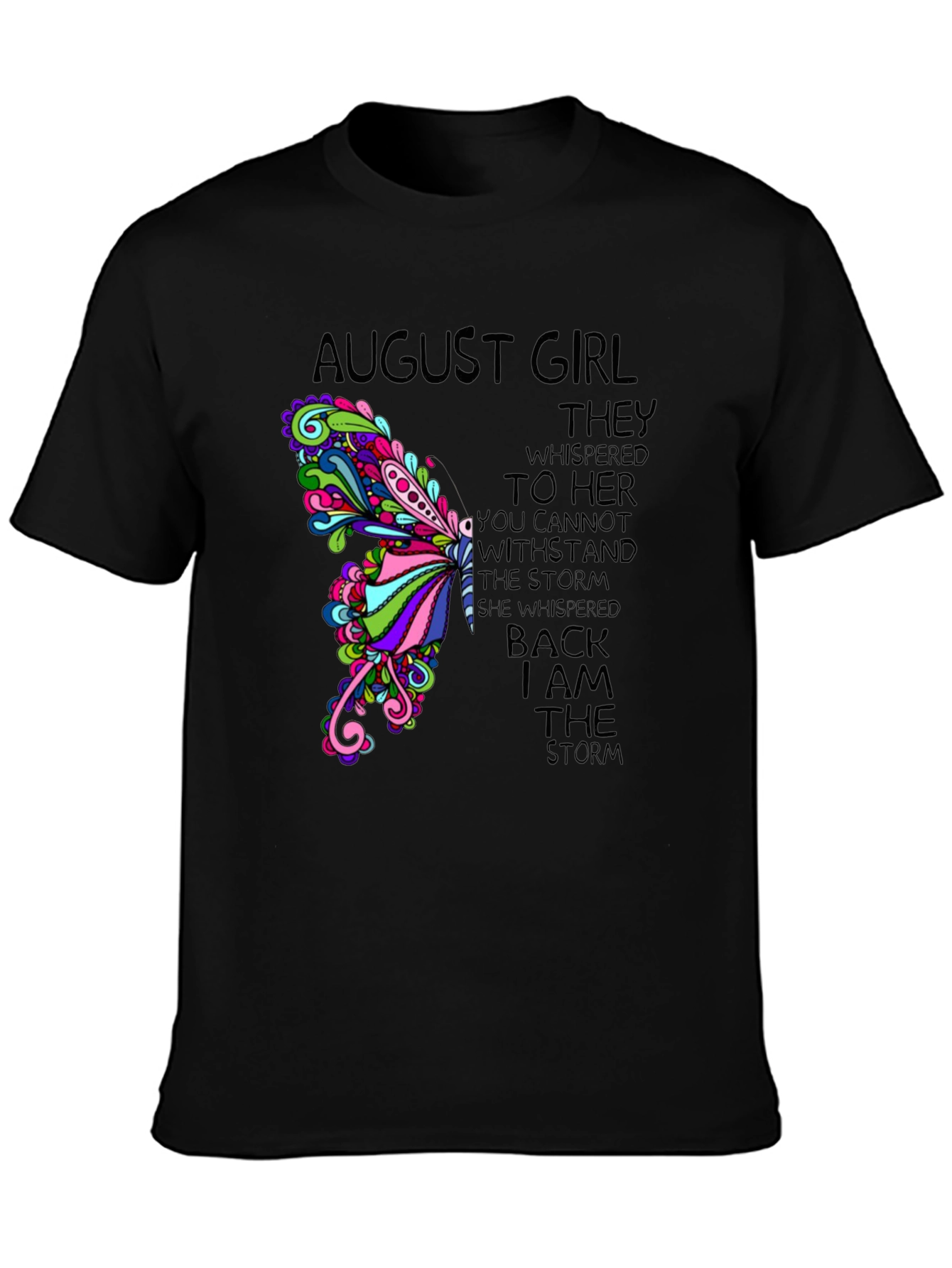 August Girl Storm T-Shirt - Womens Birthday Gift