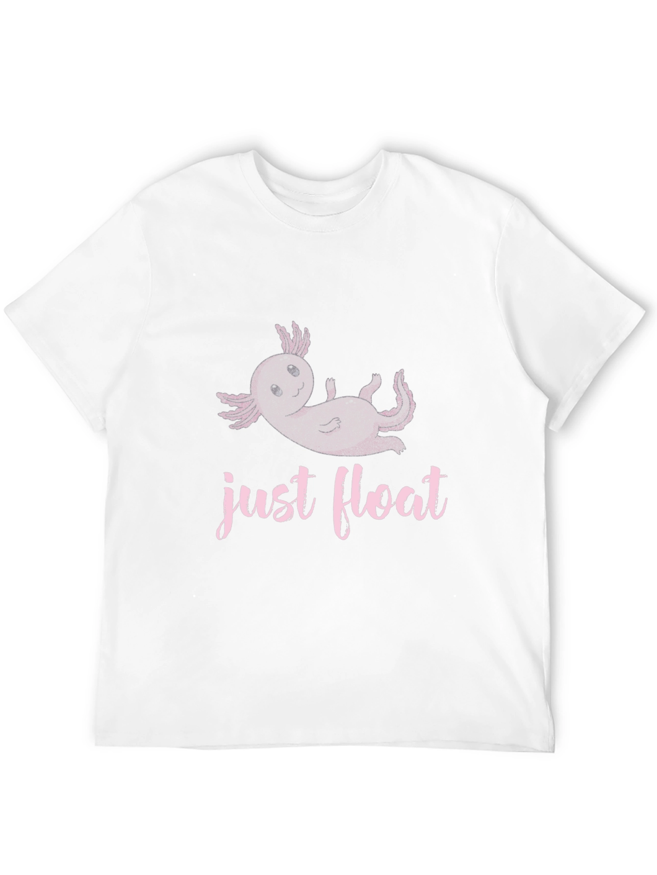 Just Float Axolotl Black T-Shirt