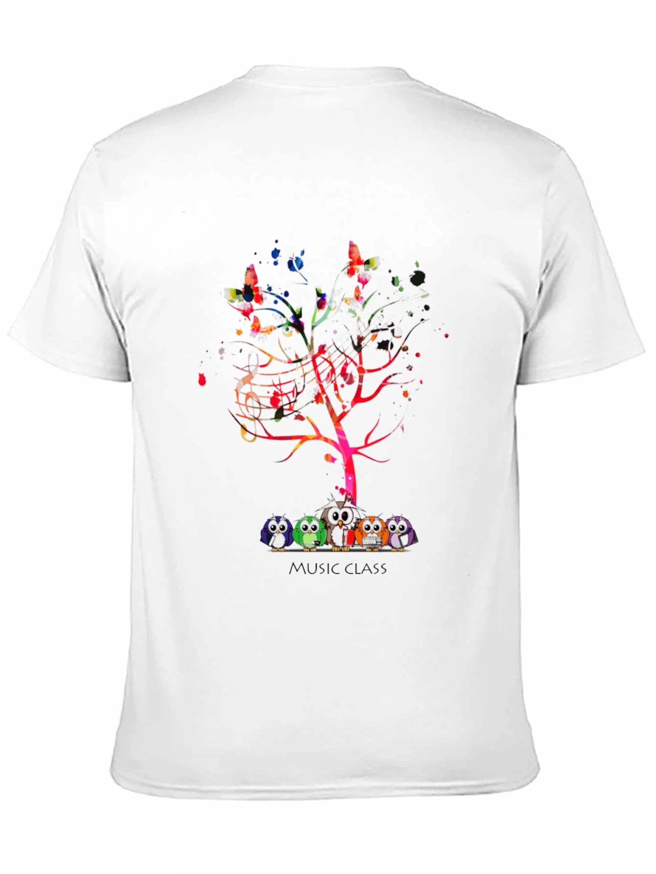 Music Class Owl Tree T-Shirt