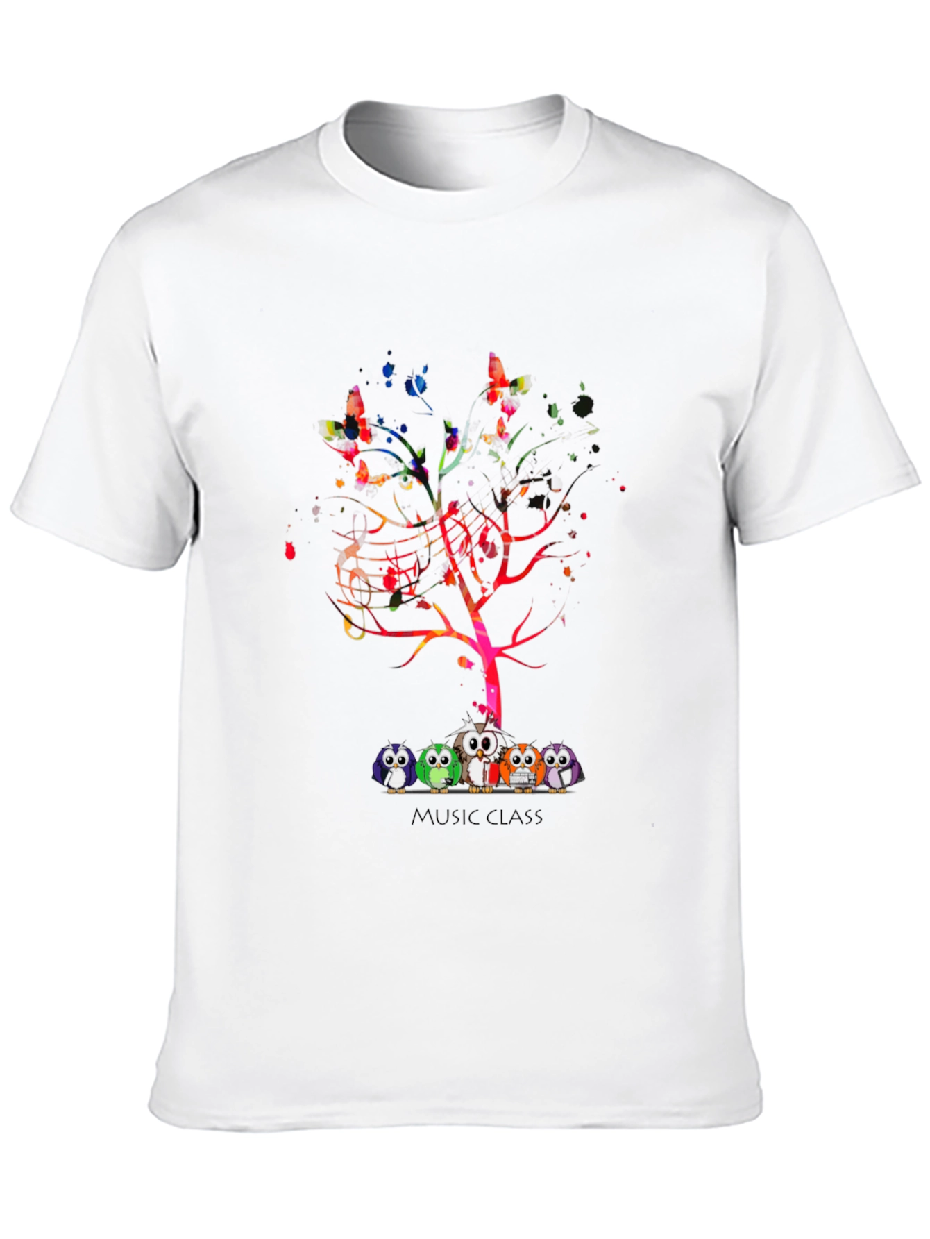 Music Class Owl Tree T-Shirt