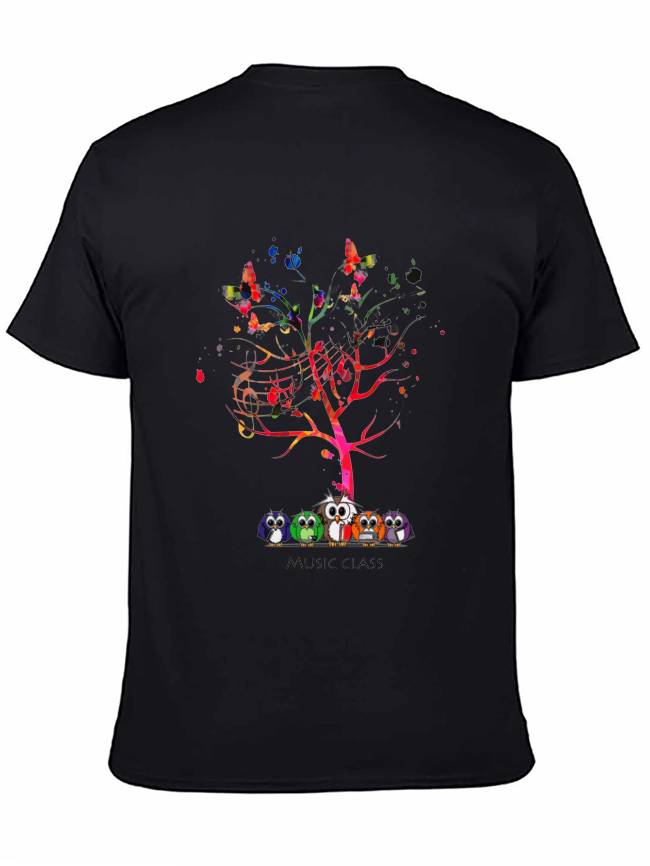 Music Class Owl Tree T-Shirt
