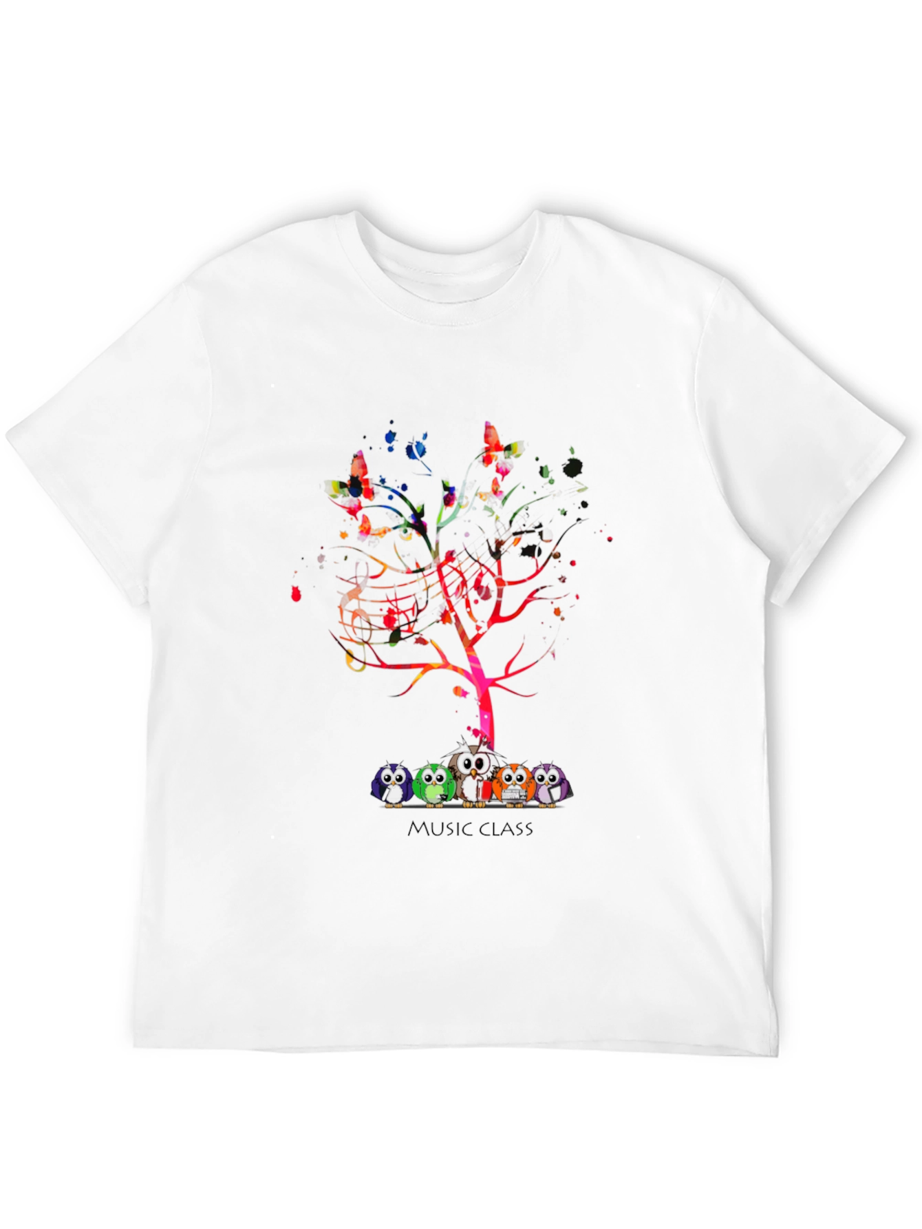 Music Class Owl Tree T-Shirt