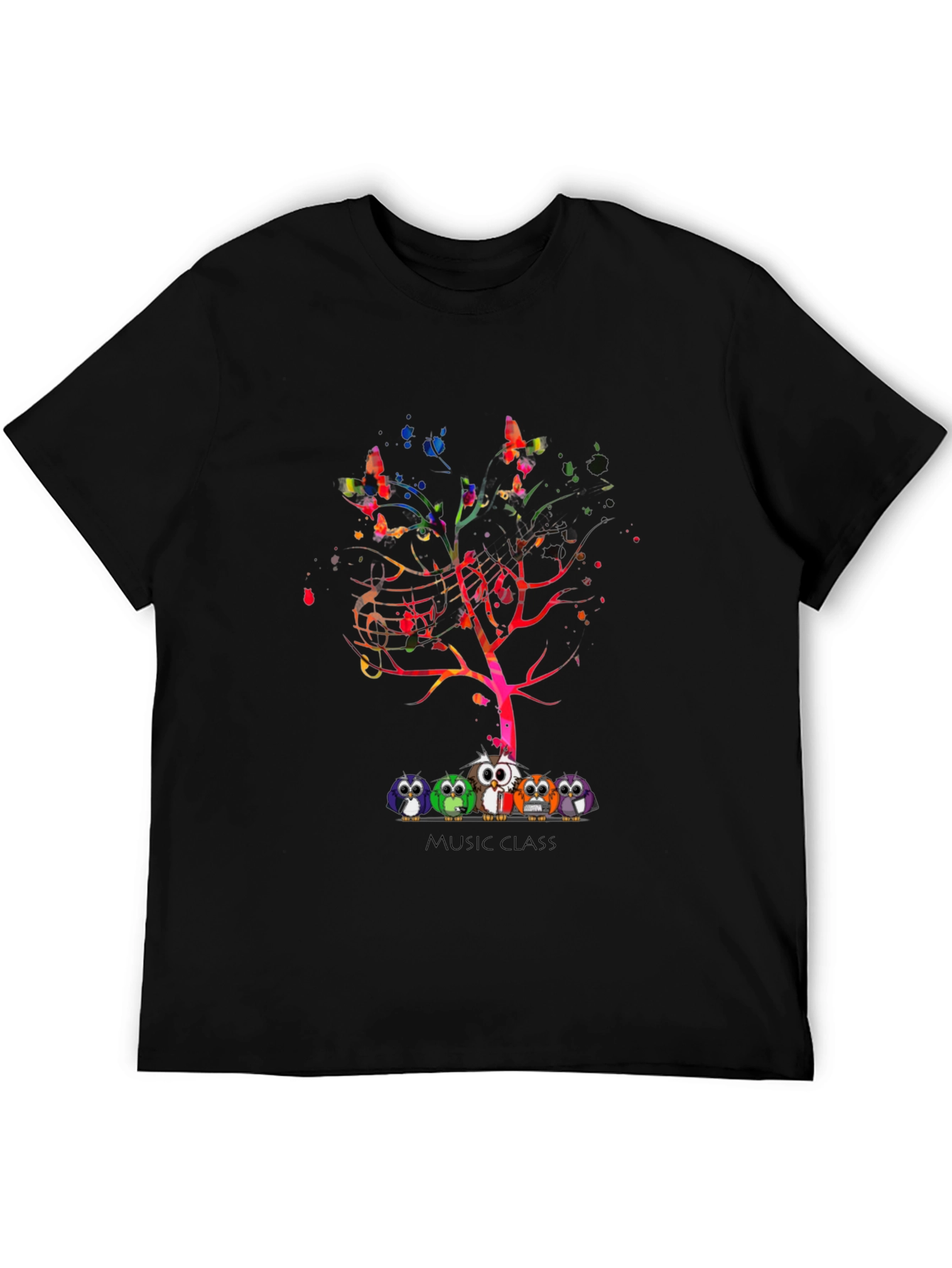 Music Class Owl Tree T-Shirt