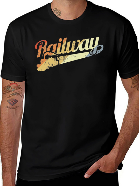 Vintage Railway T-Shirt - Train Lover Tee