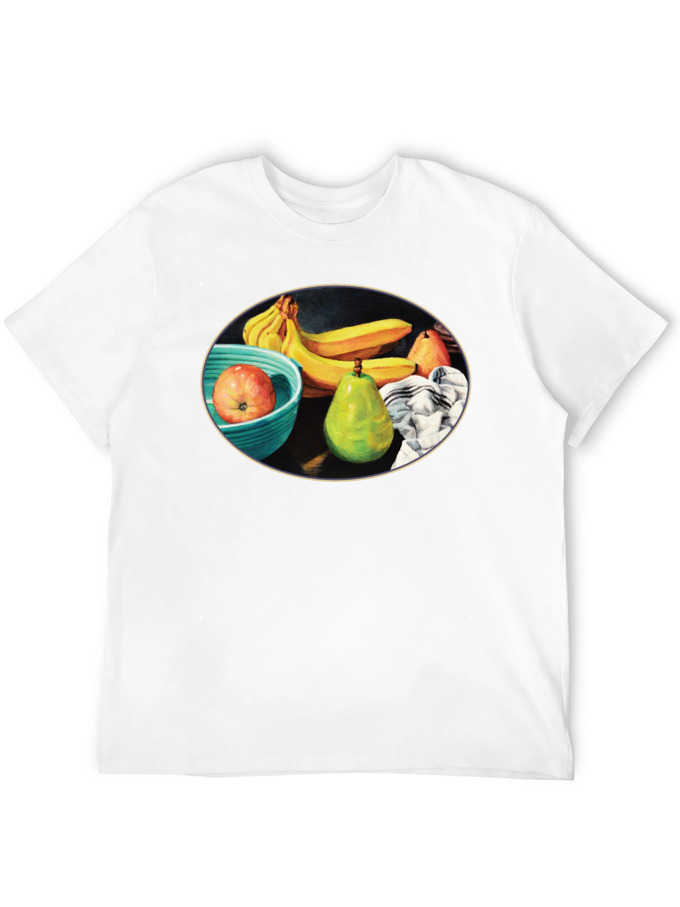 Fruit Still Life Black T-Shirt