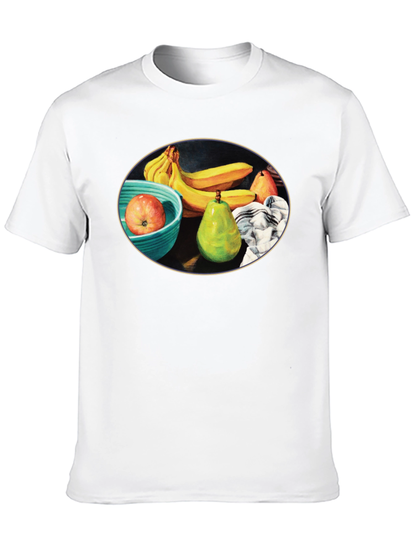 Fruit Still Life Black T-Shirt