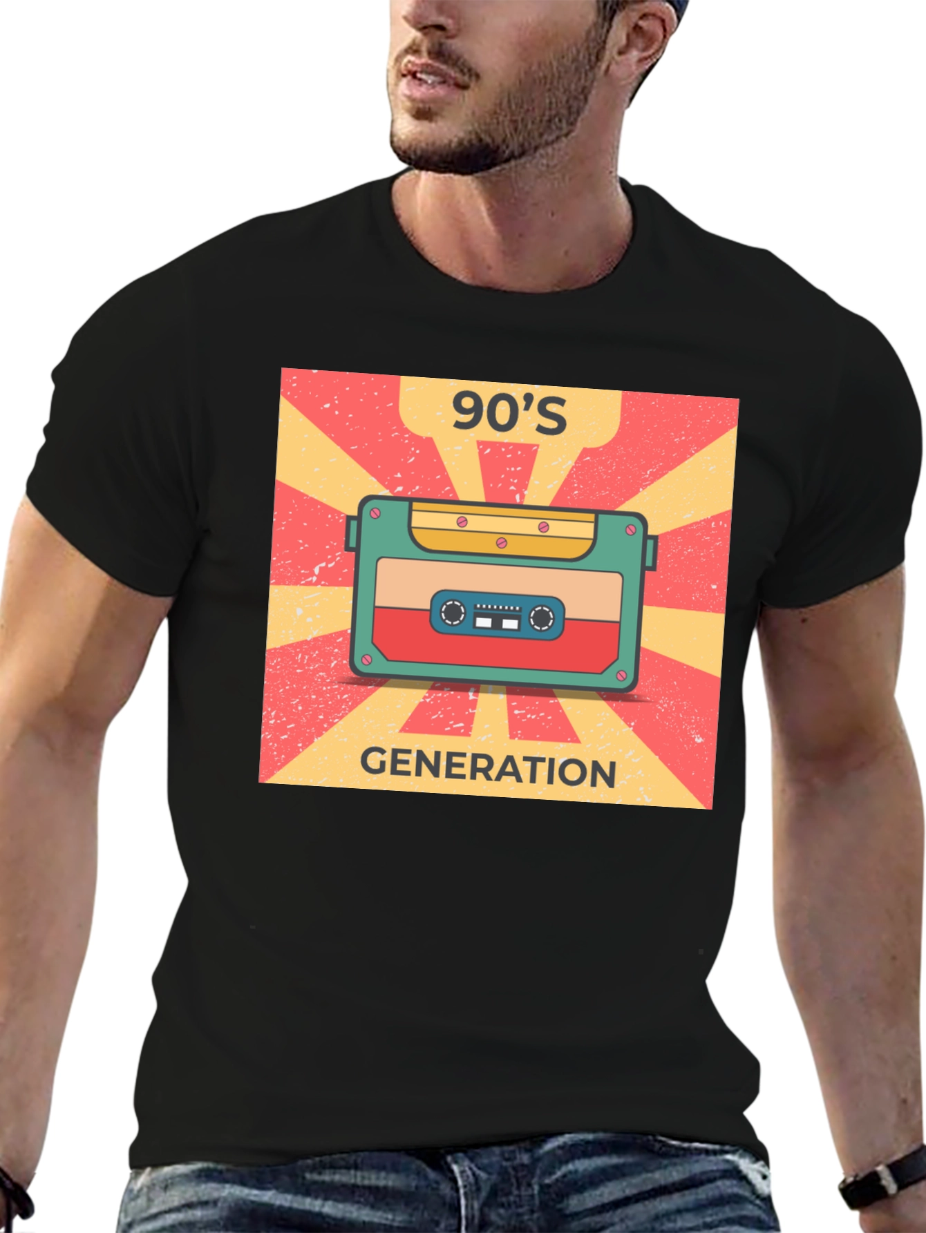 90s Generation Cassette Tape Graphic Tee