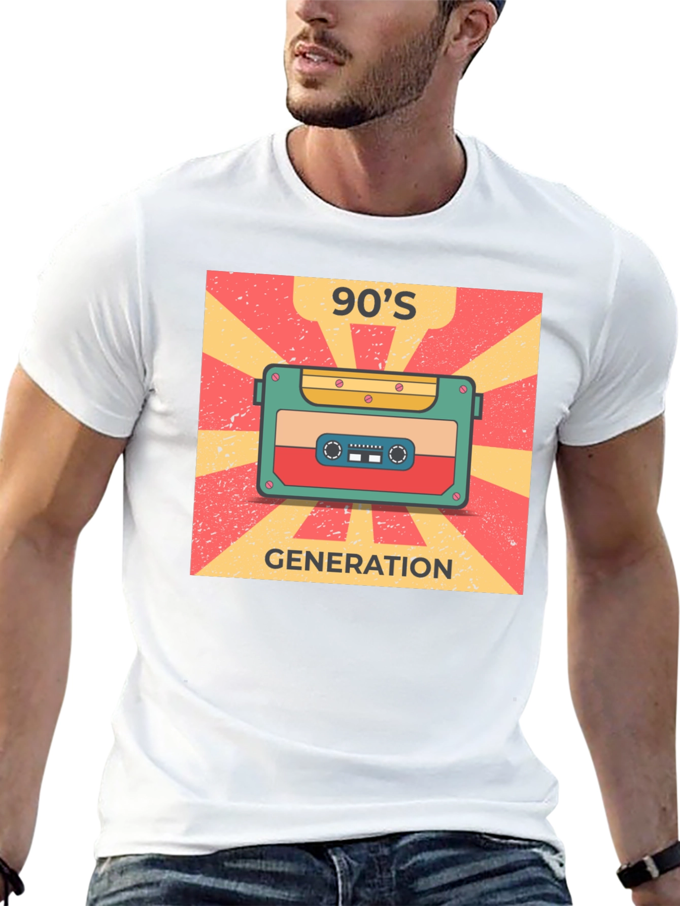 90s Generation Cassette Tape Graphic Tee
