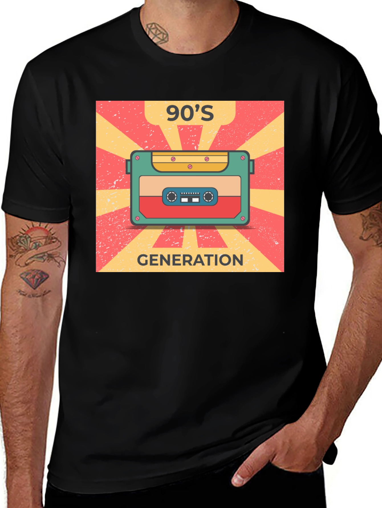 90s Generation Cassette Tape Graphic Tee