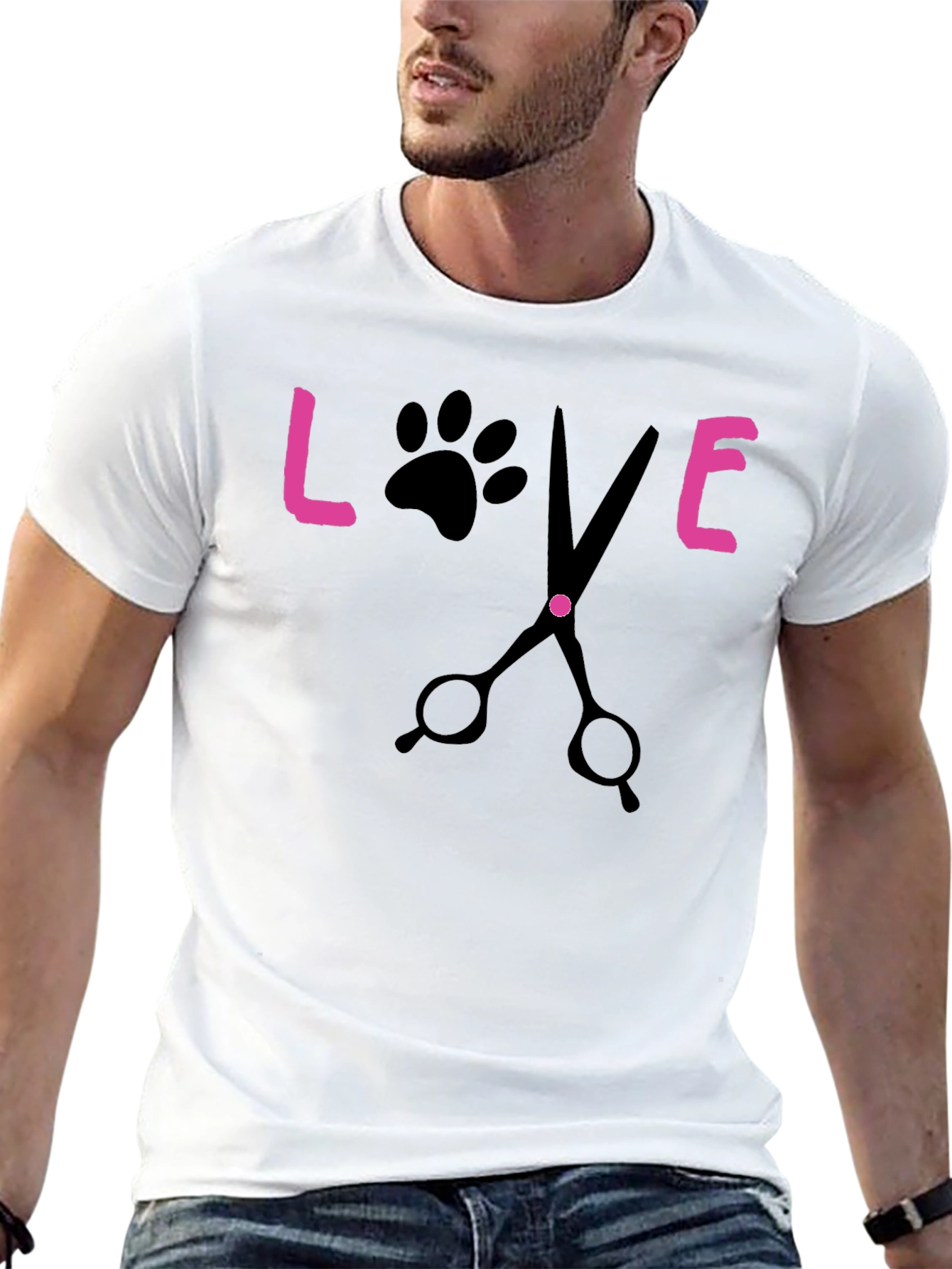 Love Grooming Black T-Shirt