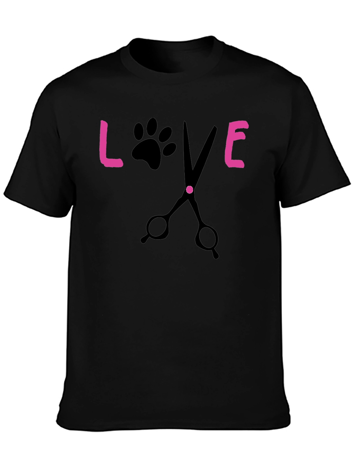 Love Grooming Black T-Shirt