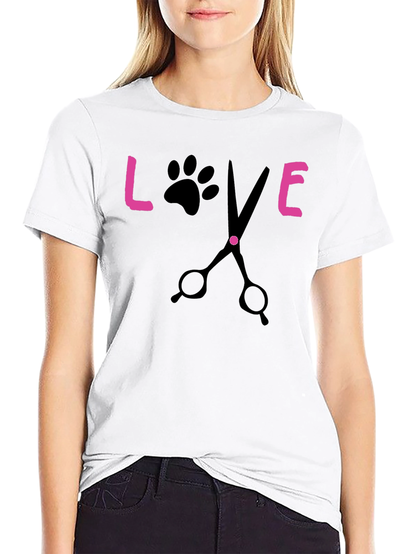 Love Grooming Black T-Shirt
