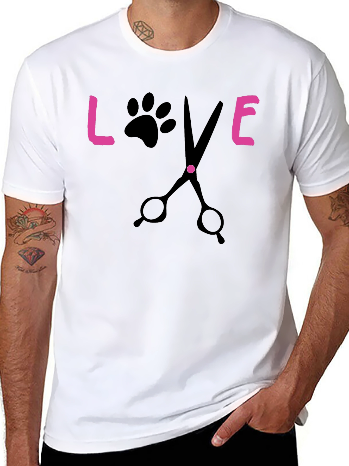 Love Grooming Black T-Shirt