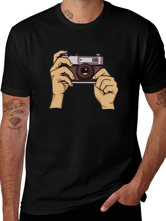 Vintage Camera Graphic Tee - Retro Photographer T-Shirt