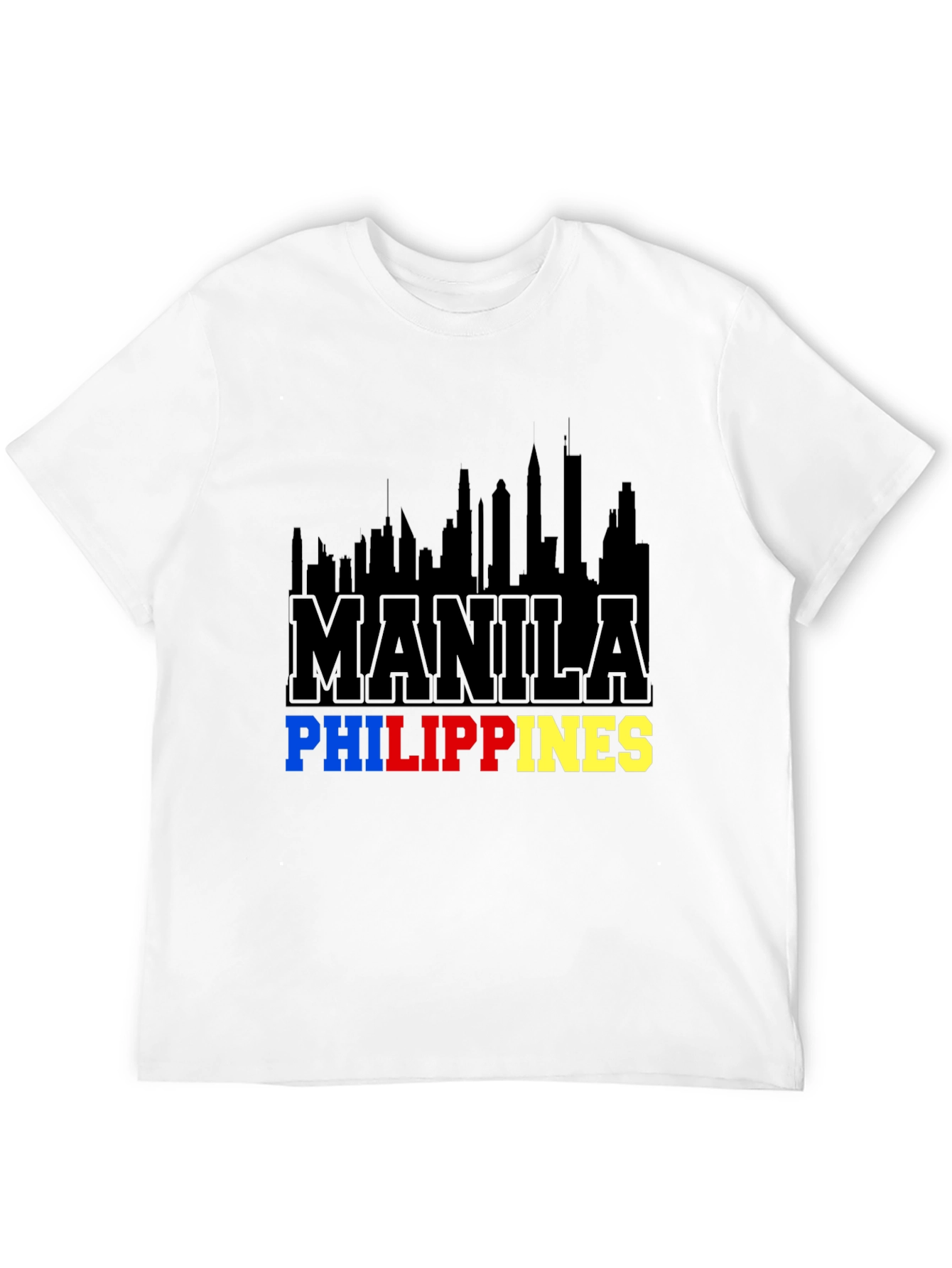 Manila Philippines Skyline Graphic T-Shirt