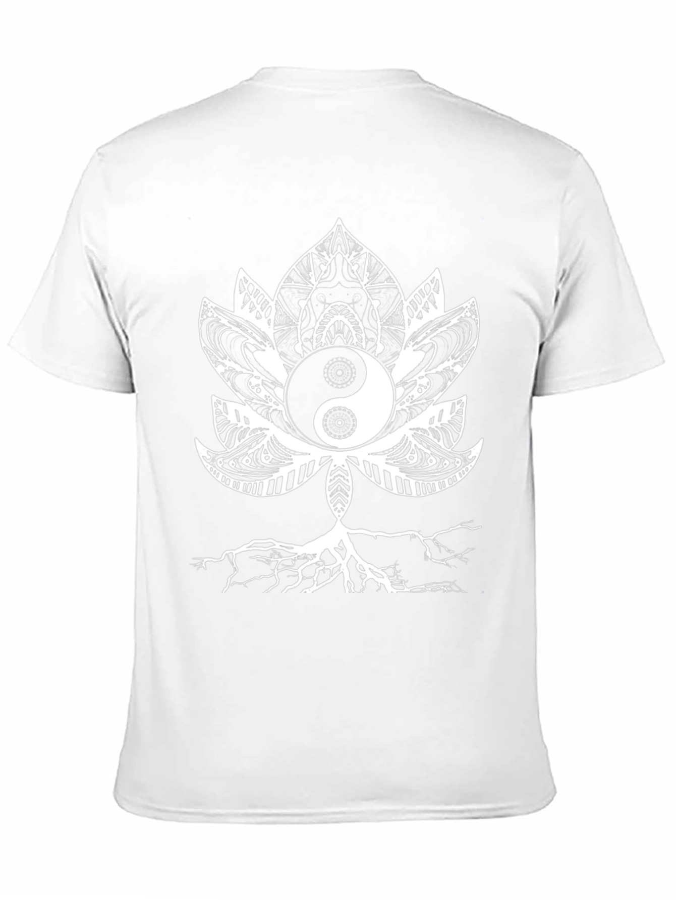 Yin Yang Lotus Root T-Shirt - Zen Style
