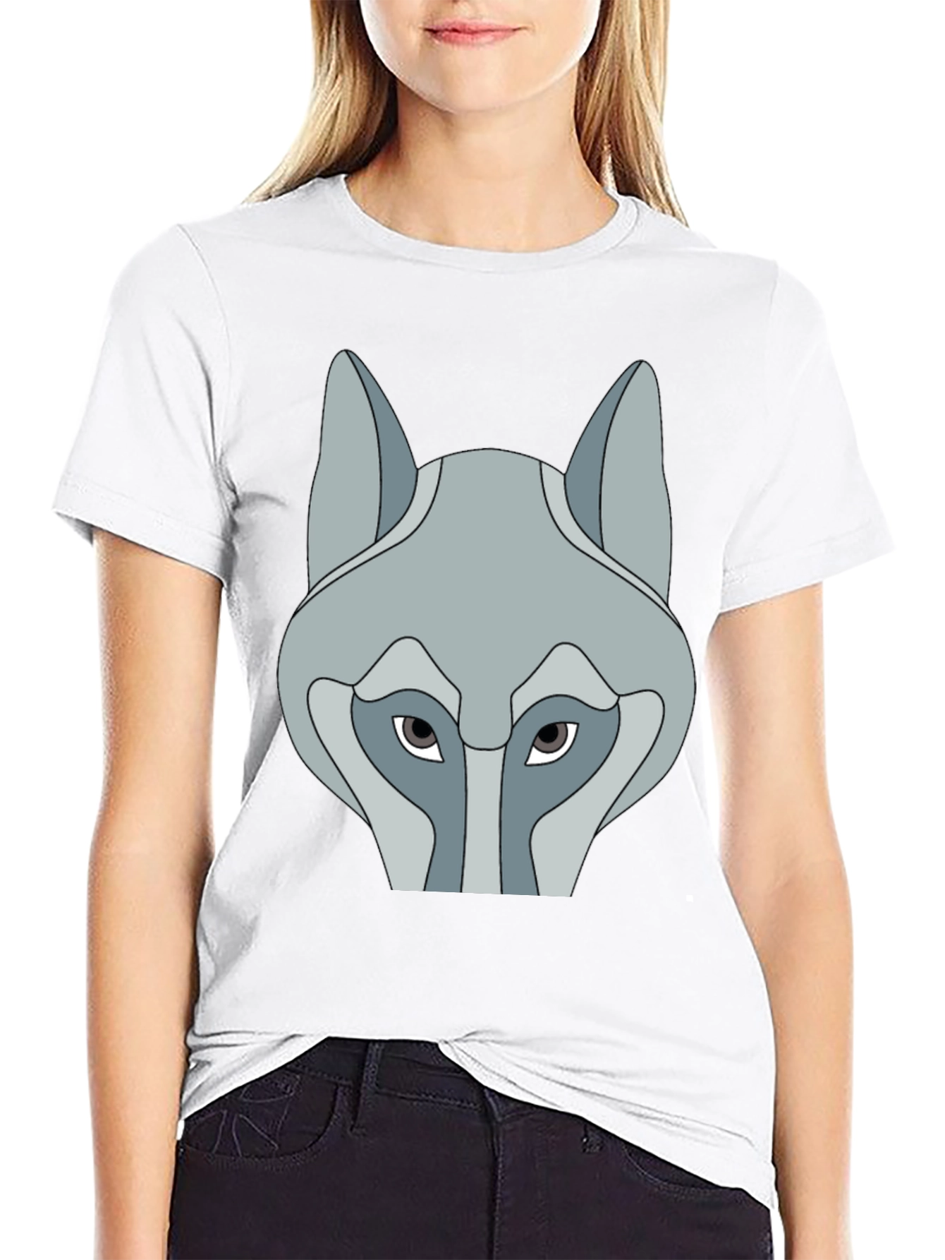 Wolf Graphic Tee - Stylish Black T-Shirt