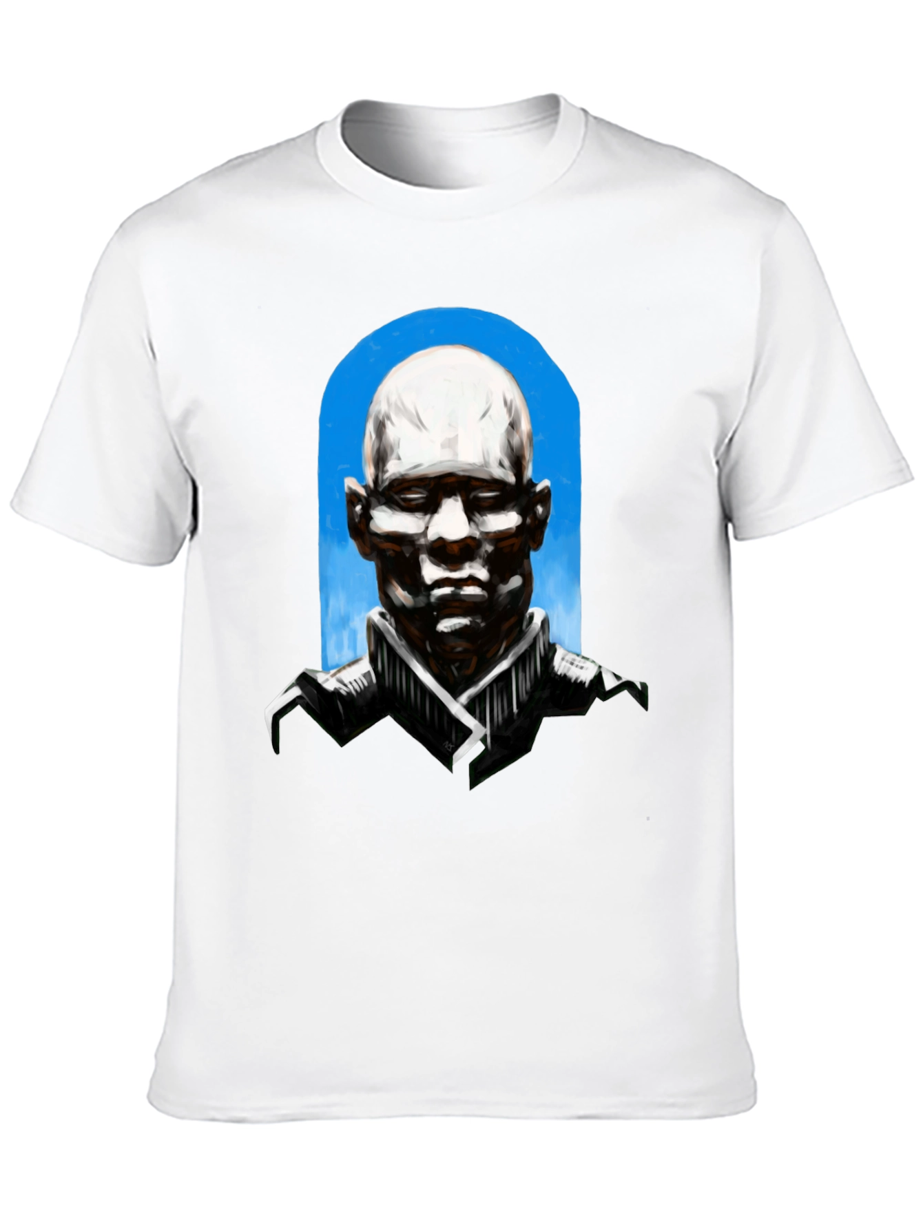Abstract Bald Man Graphic T-Shirt