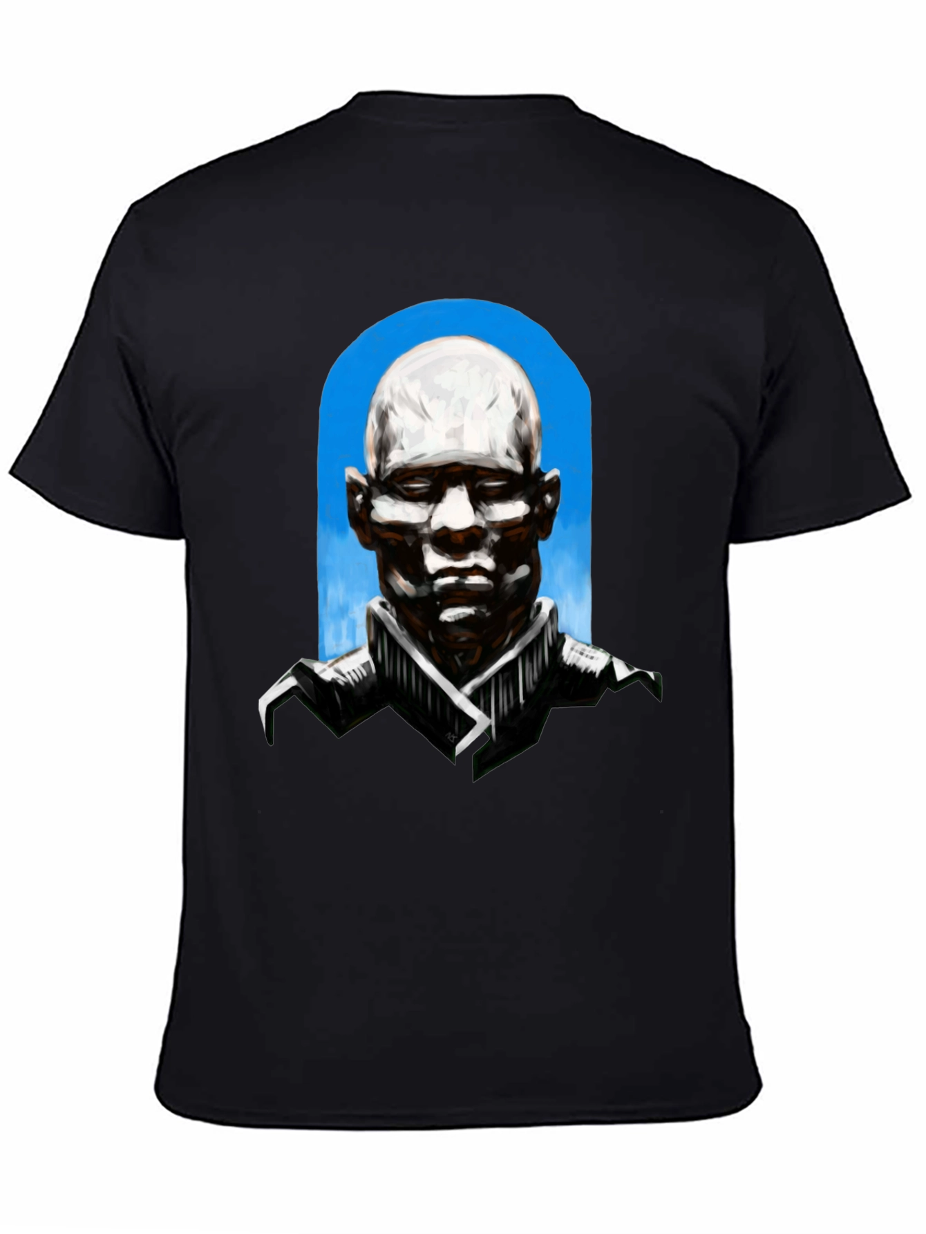 Abstract Bald Man Graphic T-Shirt