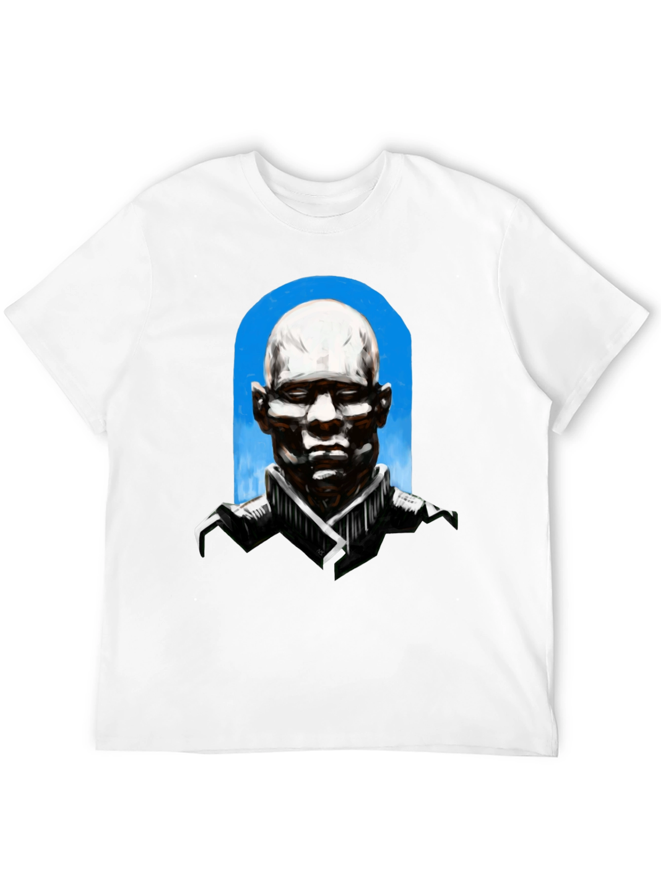Abstract Bald Man Graphic T-Shirt