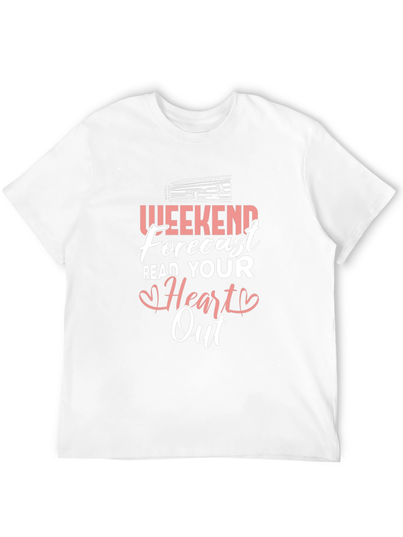 Weekend Forecast Read Your Heart Out Black T-Shirt