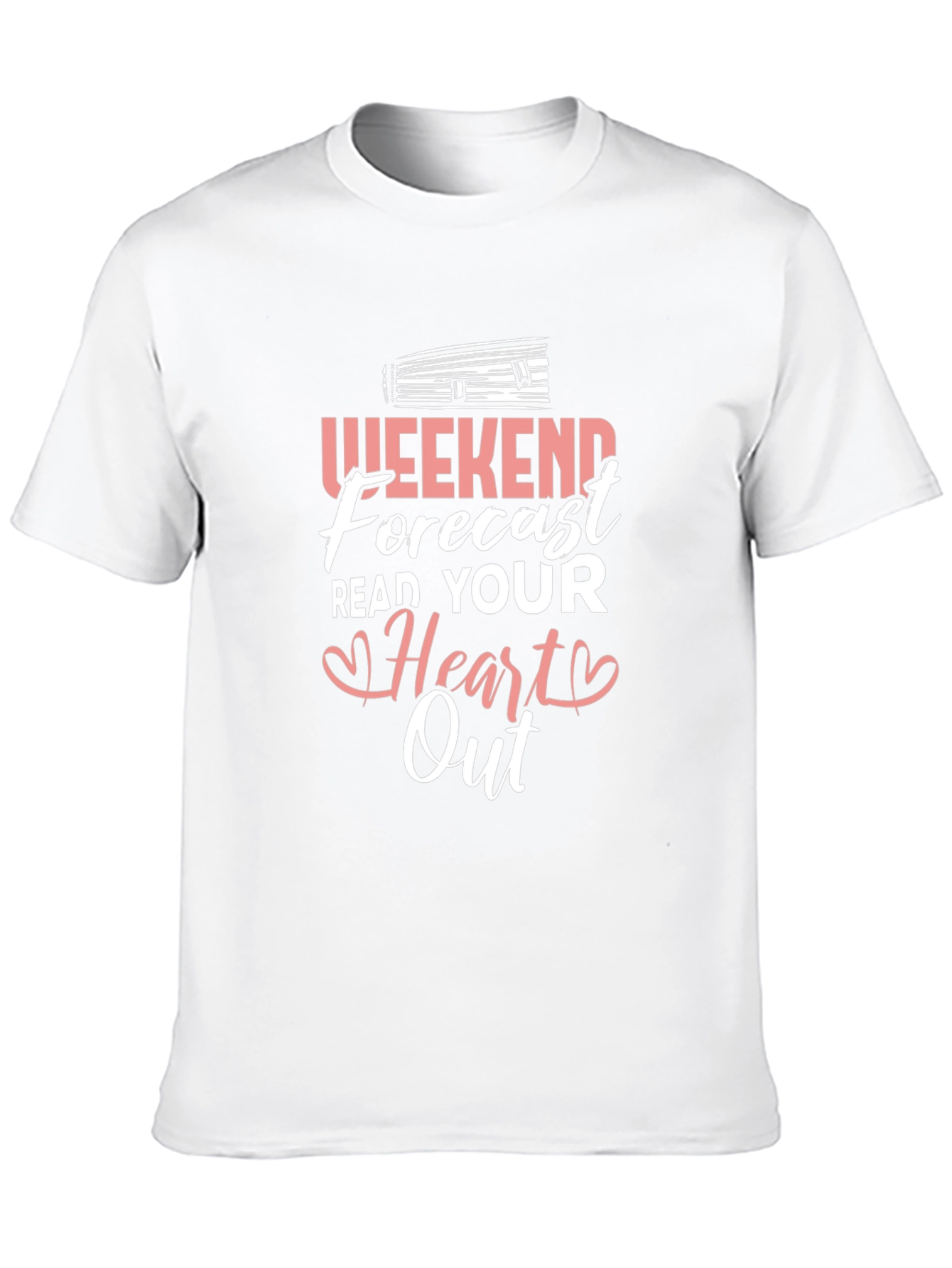 Weekend Forecast Read Your Heart Out Black T-Shirt