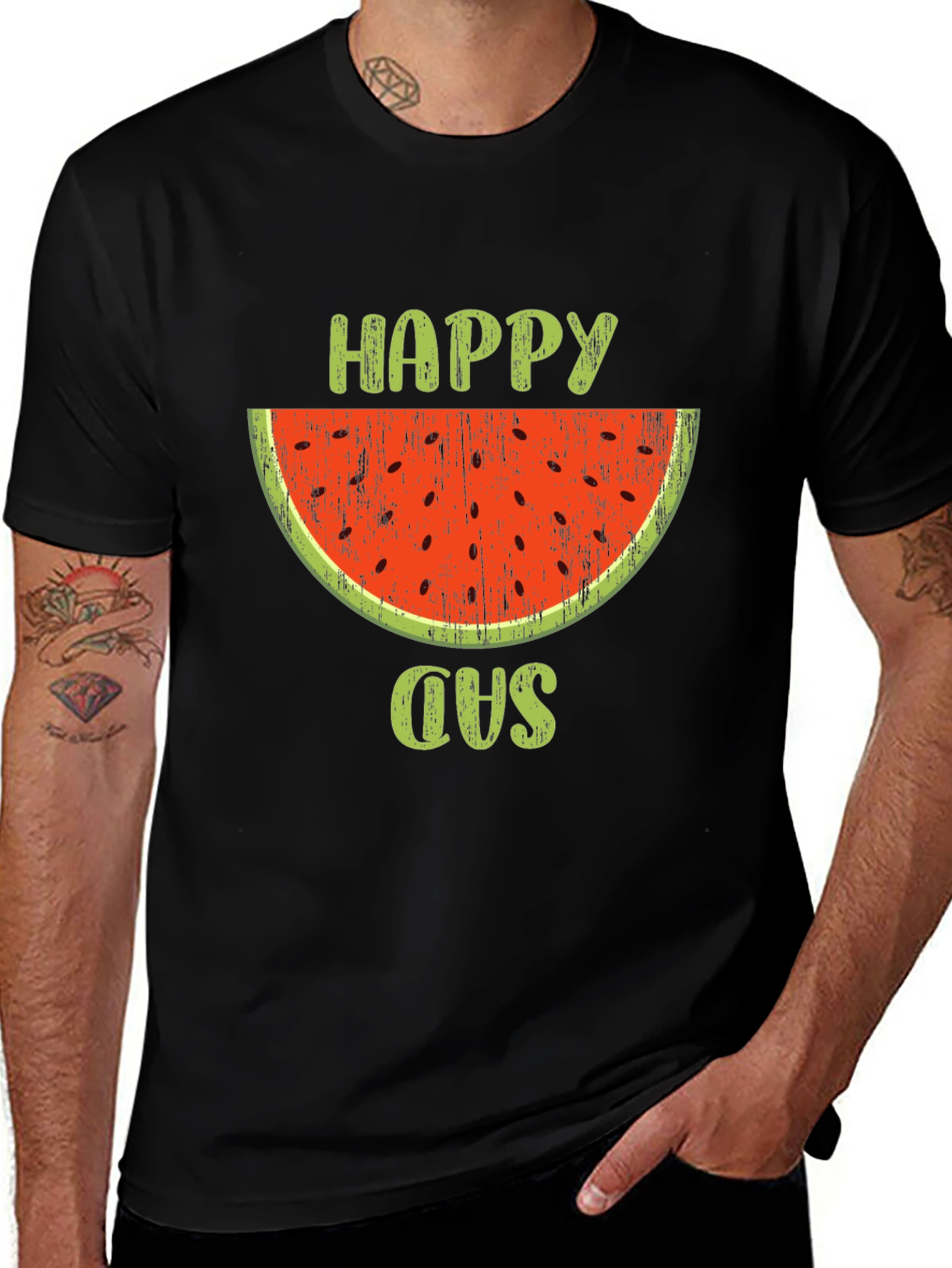 Happy Sad Watermelon Graphic Tee