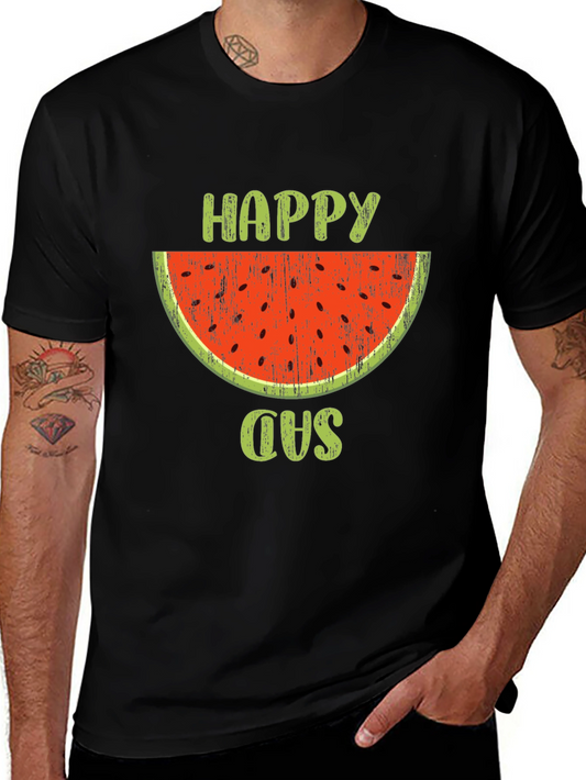 Happy Sad Watermelon Graphic Tee