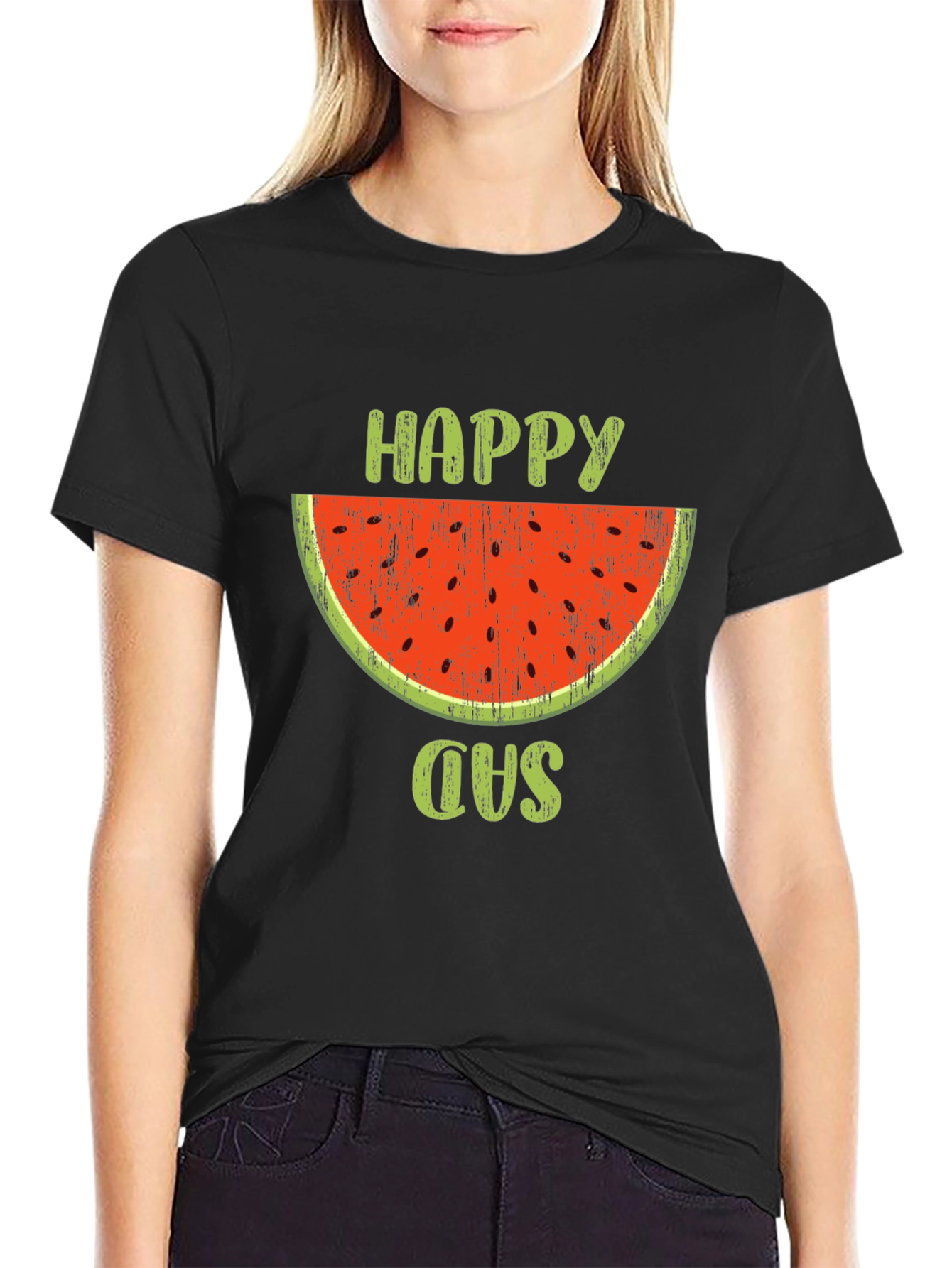 Happy Sad Watermelon Graphic Tee