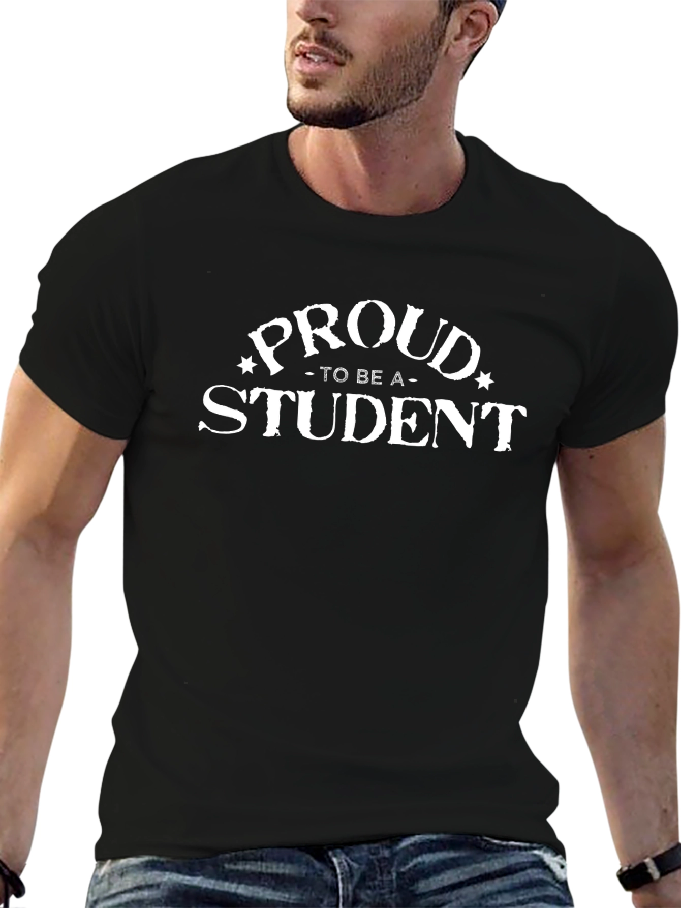 Proud Student Black T-Shirt