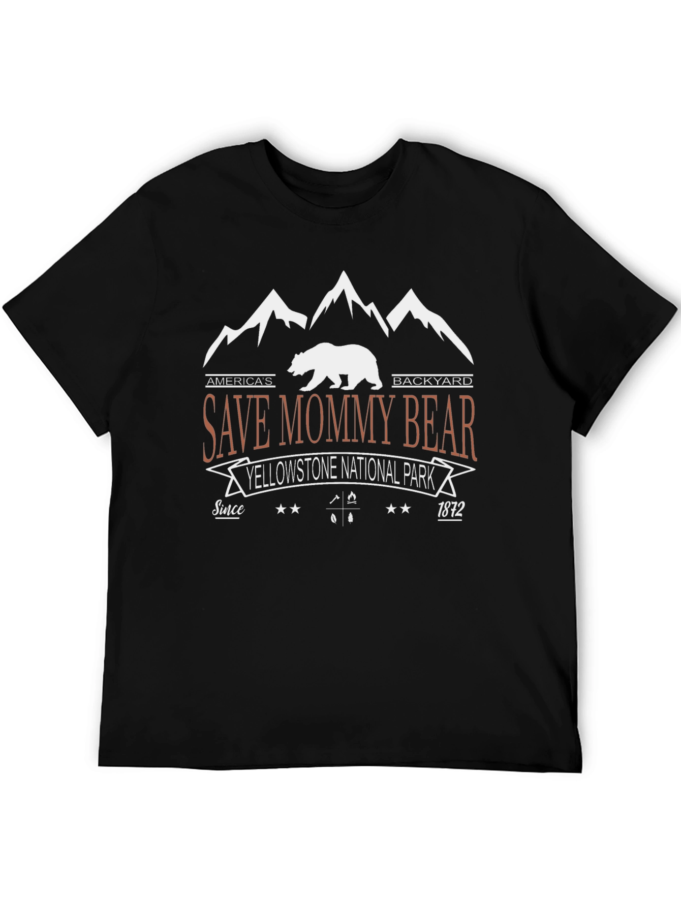 Save Mommy Bear Tee: Yellowstone National Park T-Shirt