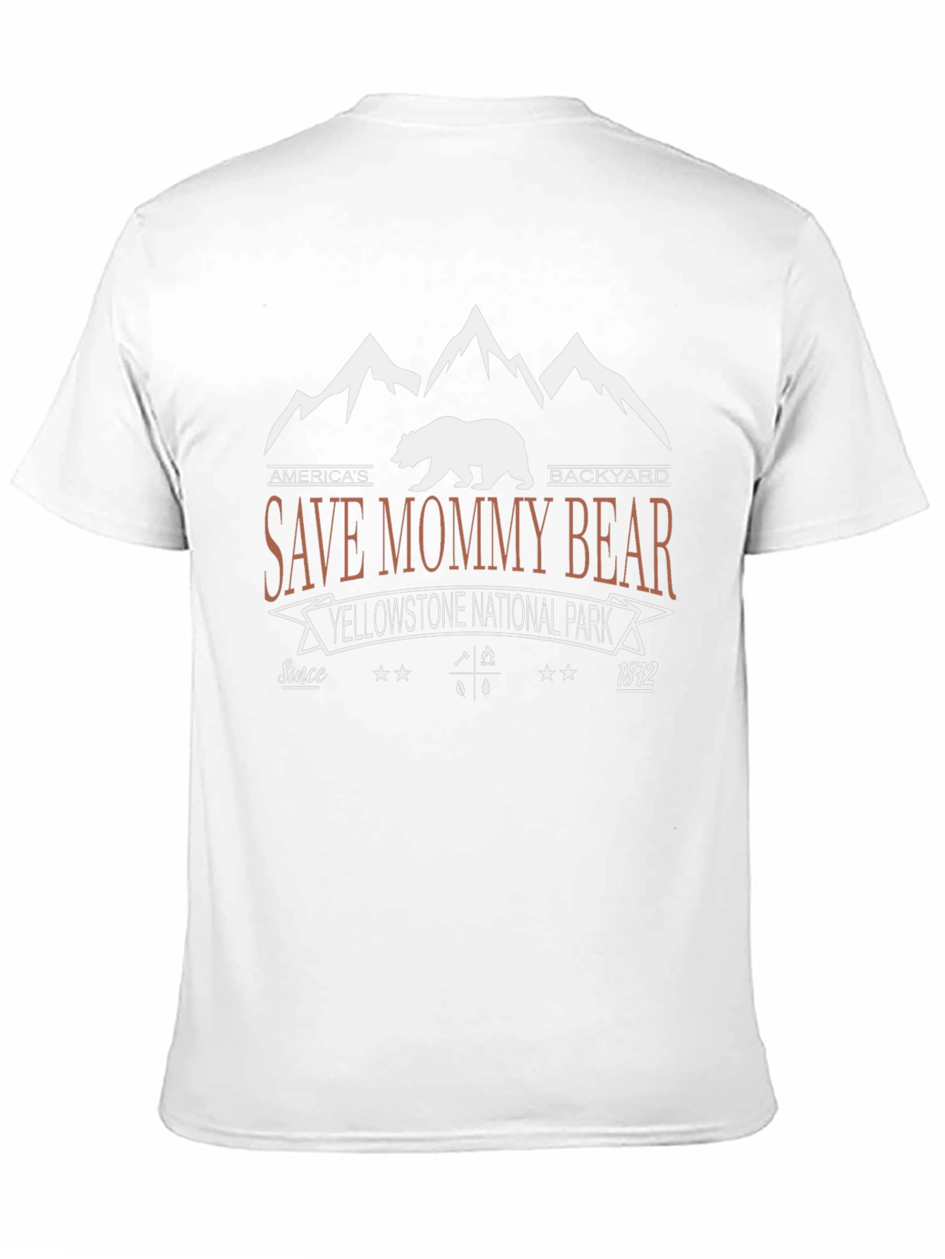 Save Mommy Bear Tee: Yellowstone National Park T-Shirt
