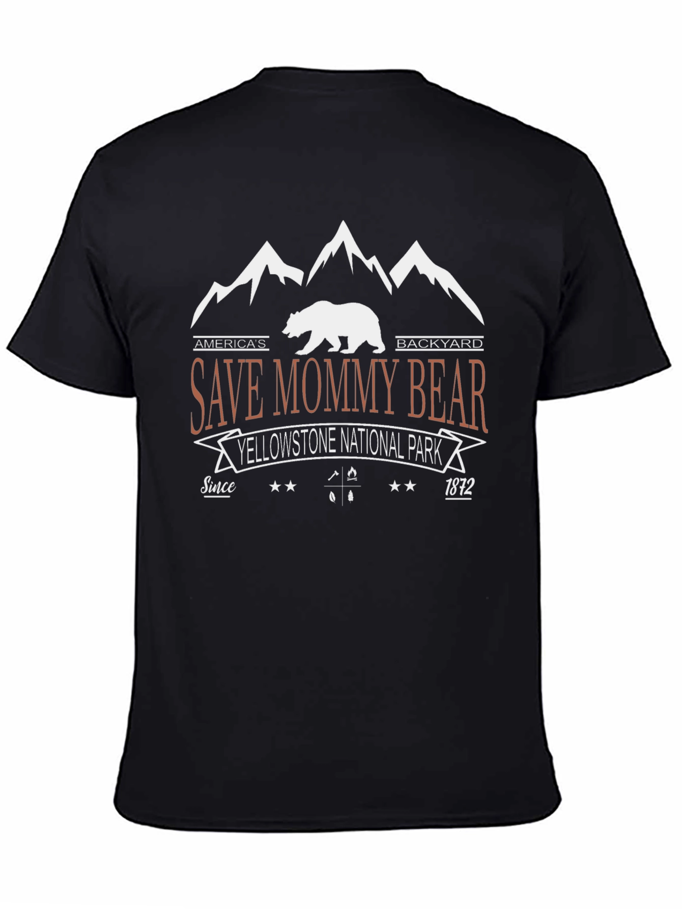 Save Mommy Bear Tee: Yellowstone National Park T-Shirt