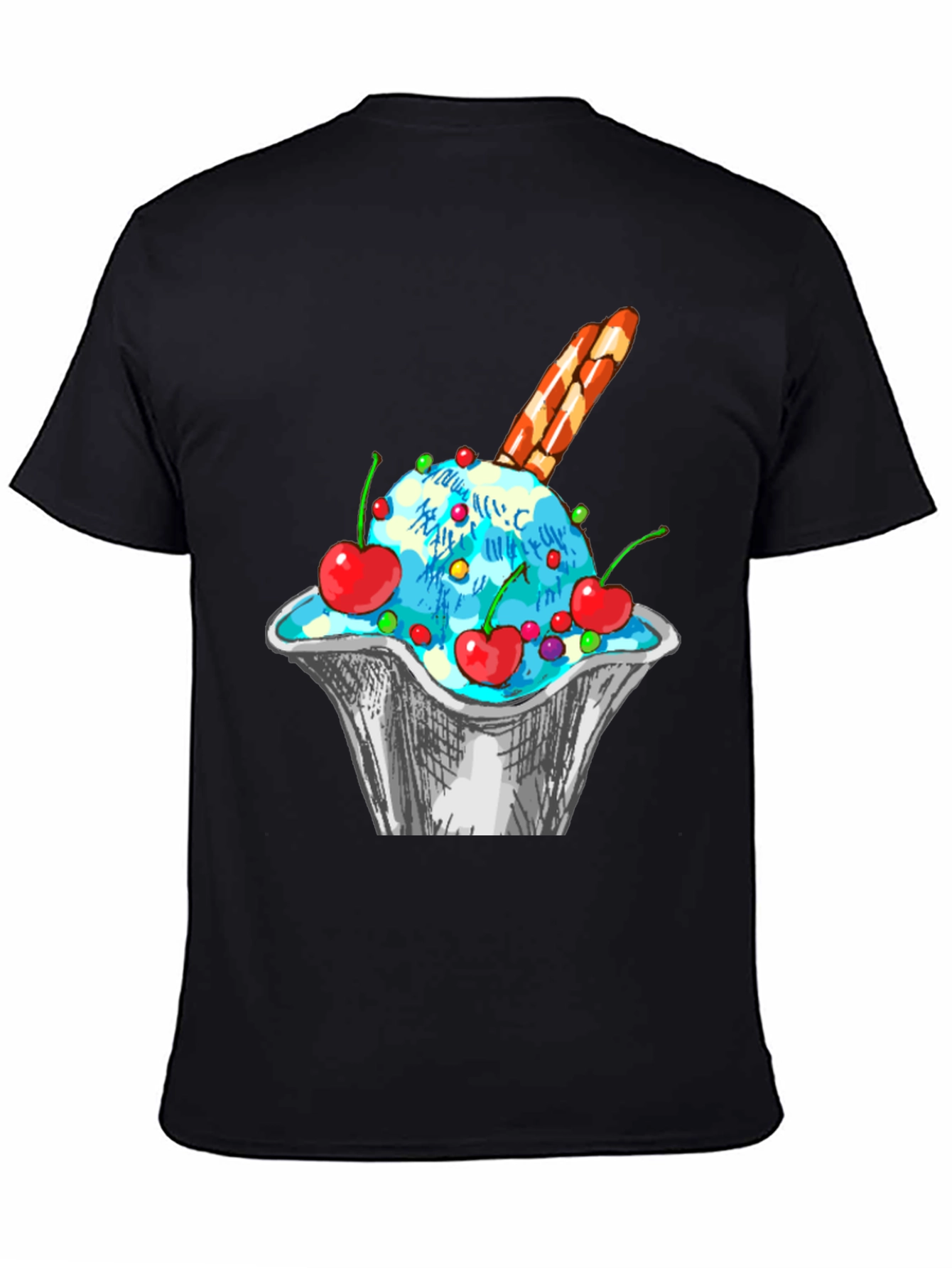 Ice Cream Sundae Graphic T-Shirt