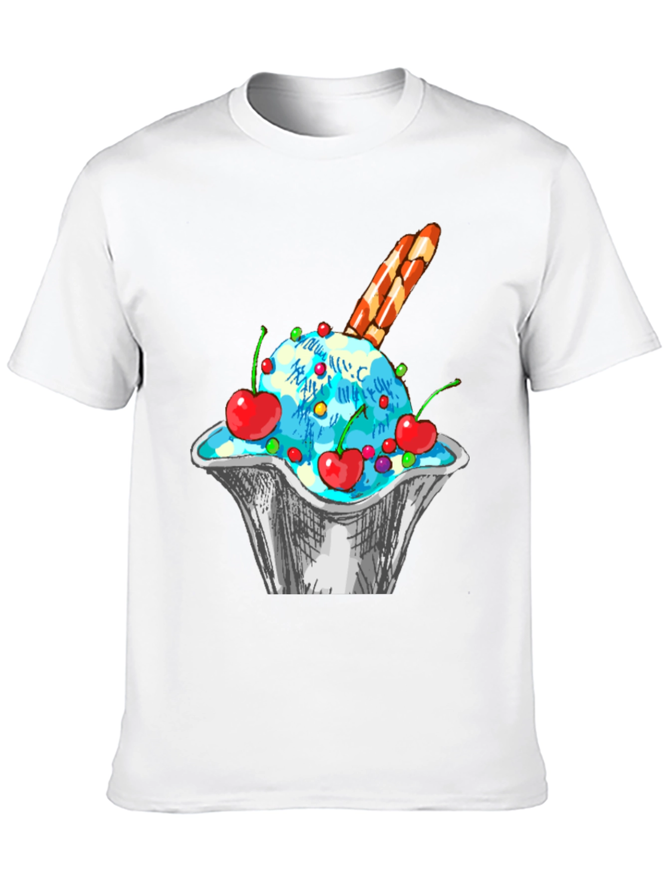 Ice Cream Sundae Graphic T-Shirt